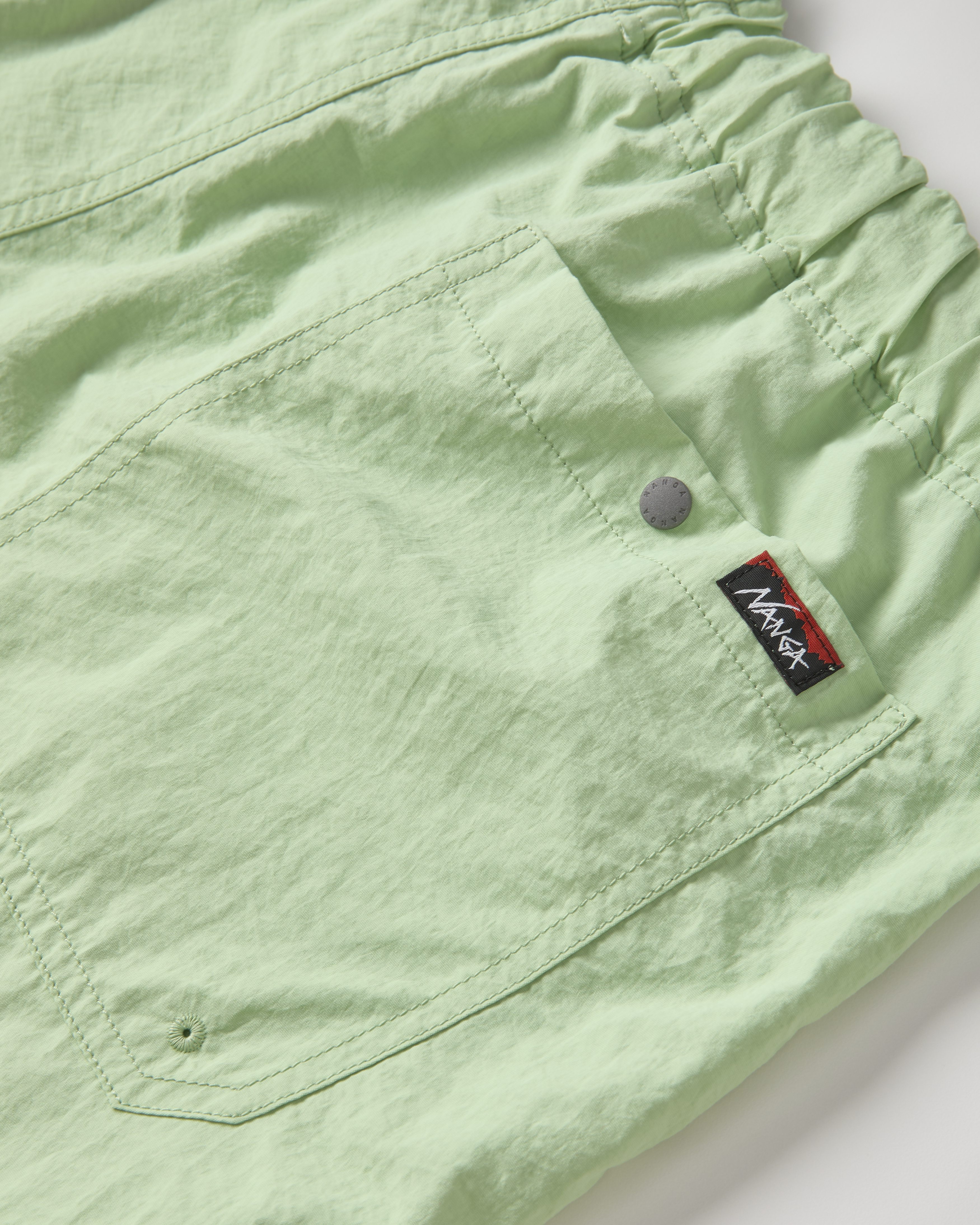 windandsea×NANGA TUSSER SHIPT NANGA Tusser Nylon Easy Short - Light Green | Drawstring