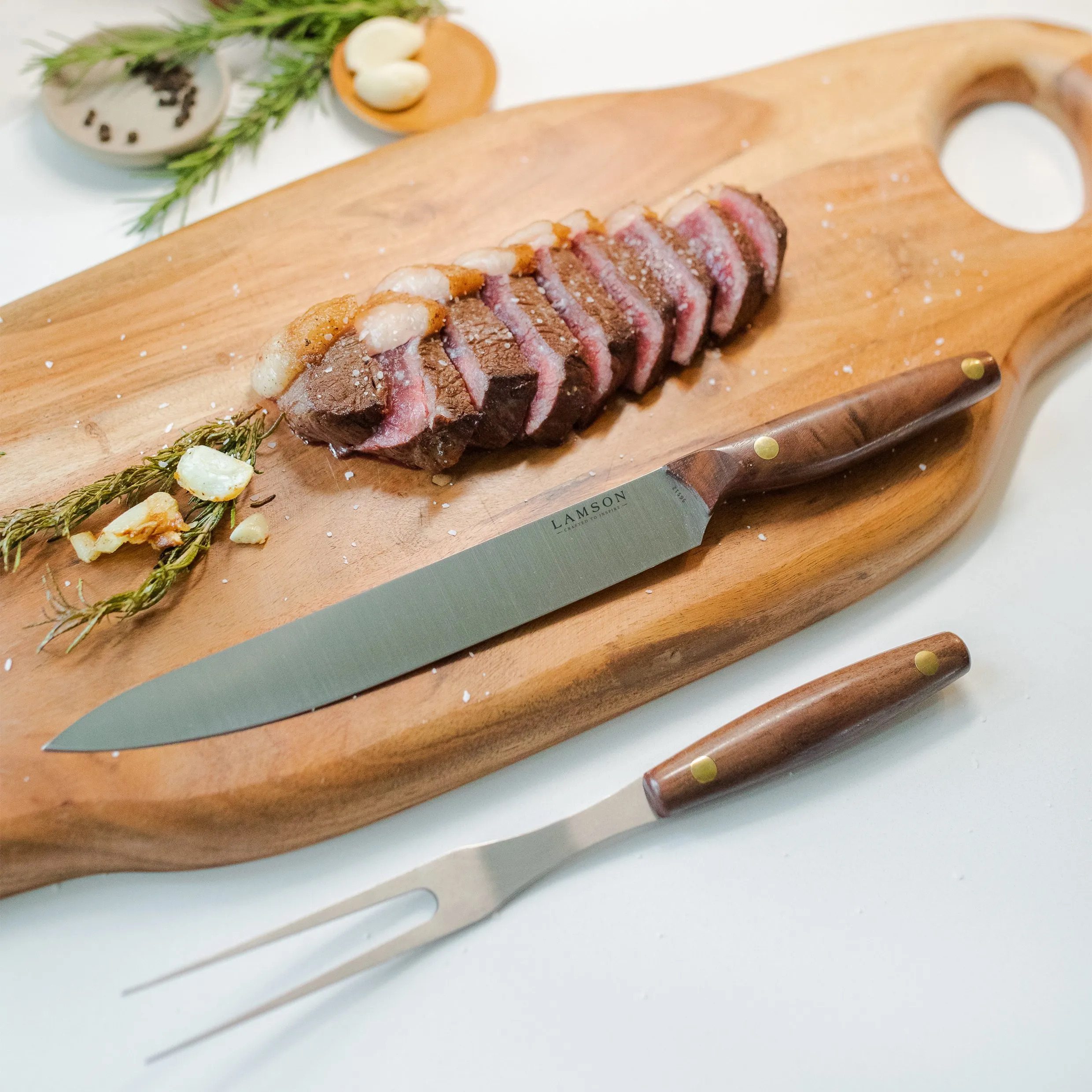 Vintage 2-Pc Carving Knife Set - Thumbnail 4