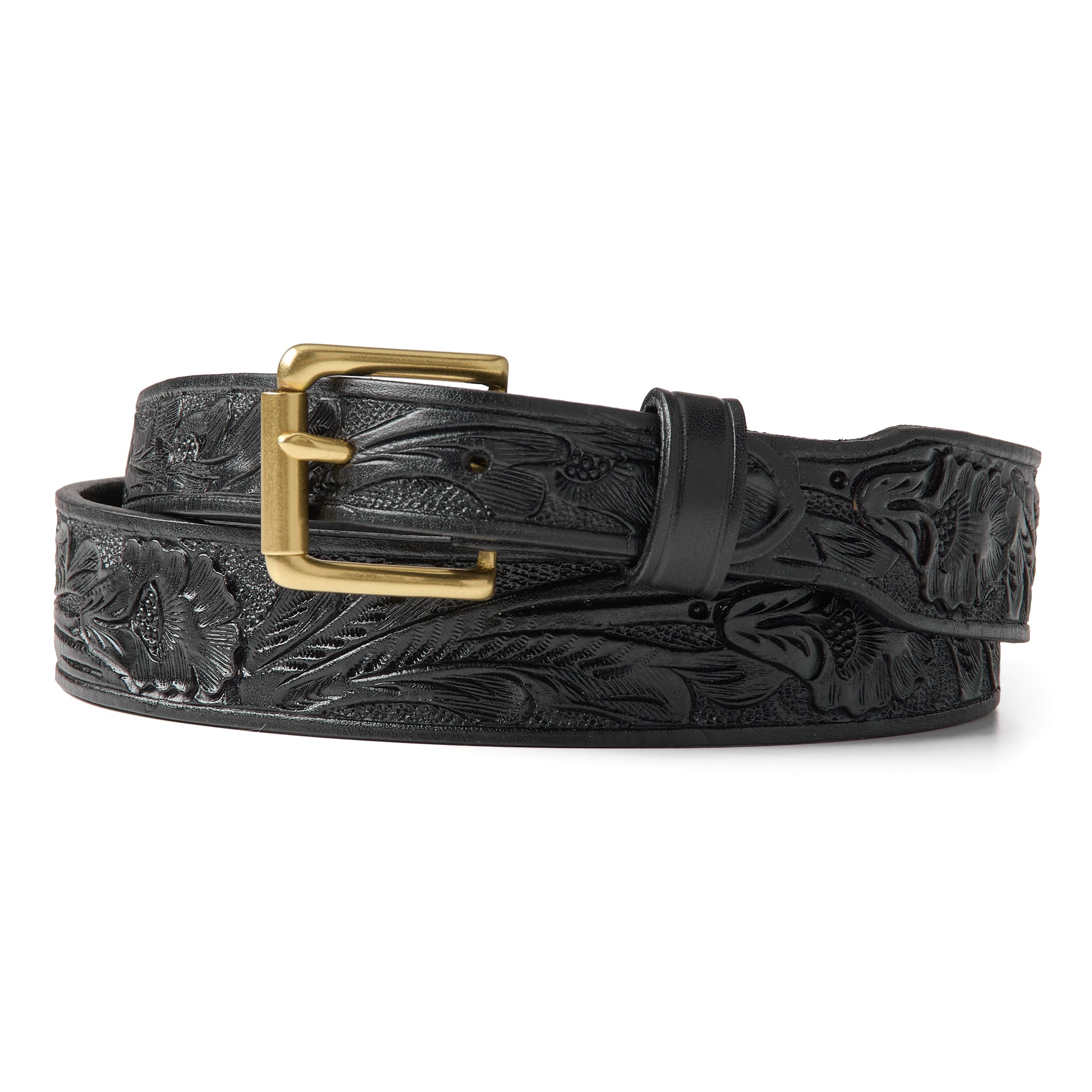 USA製 TORY LEATHER WESTERN BELT BLACK 32 Western Buckle Set Leather Belt – Front General Store