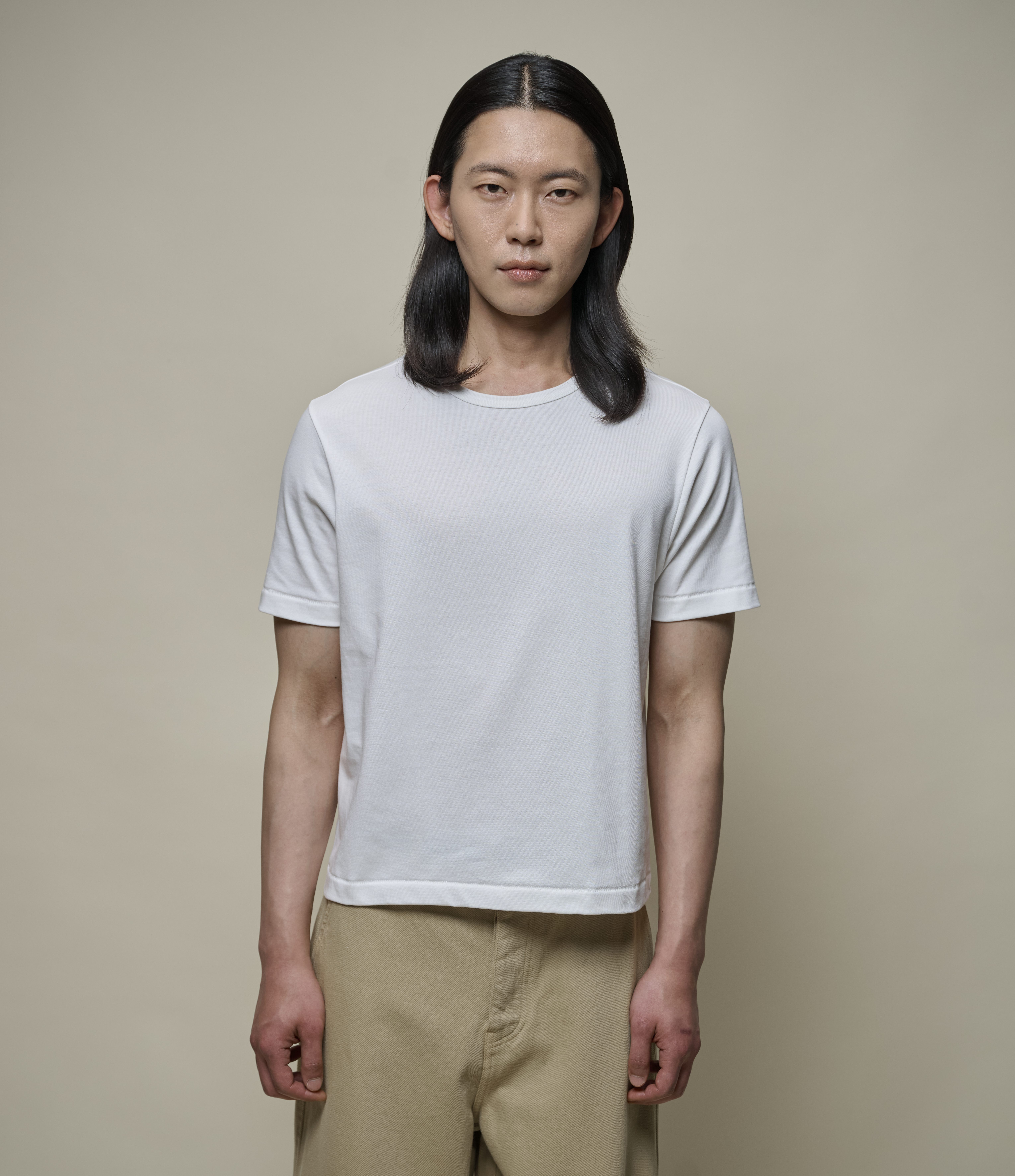 Merz b. Schwanen Cropped Vintage Machine Jersey T-Shirt