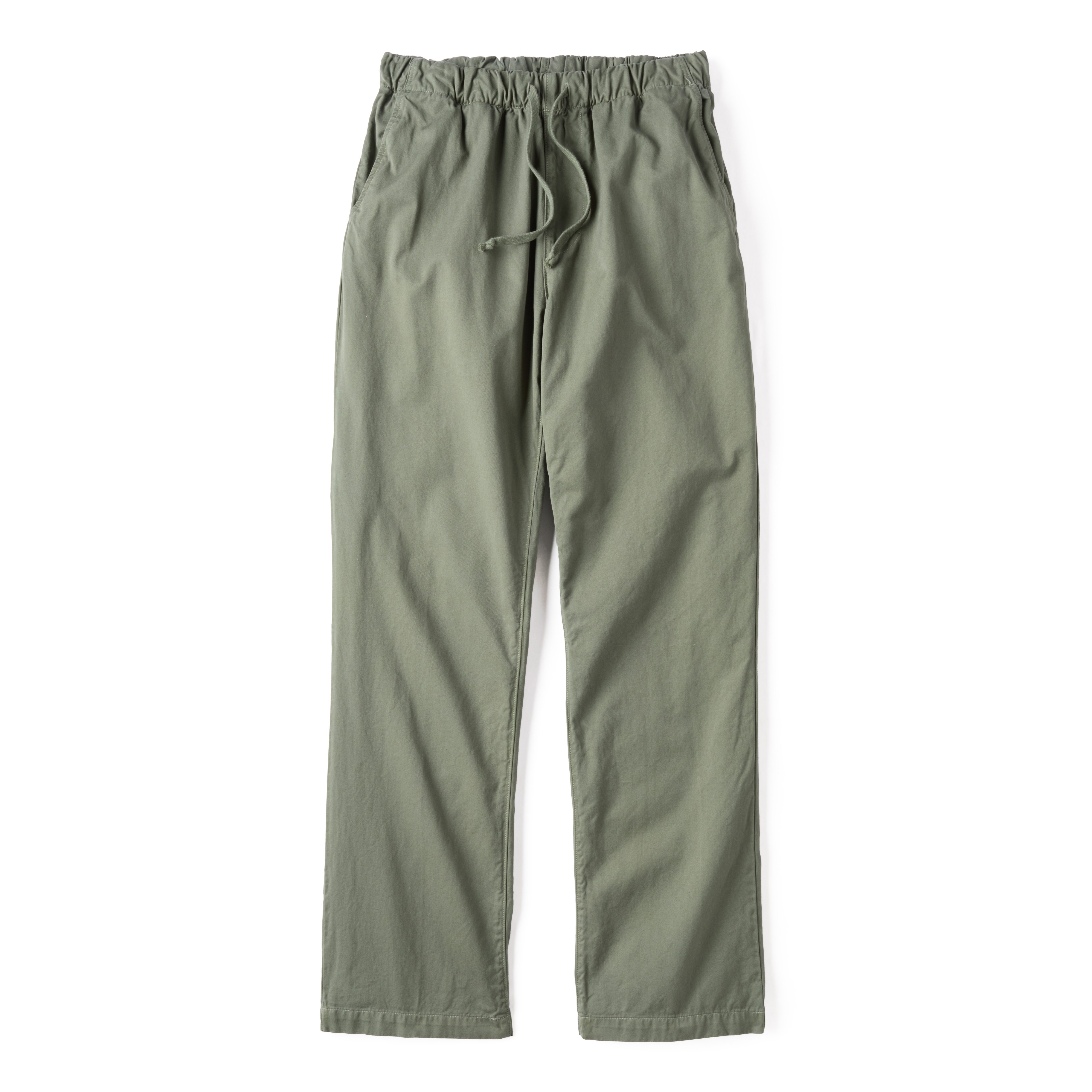 Save Khaki Twill Easy Drawstring Chino - Rye Grass | Casual