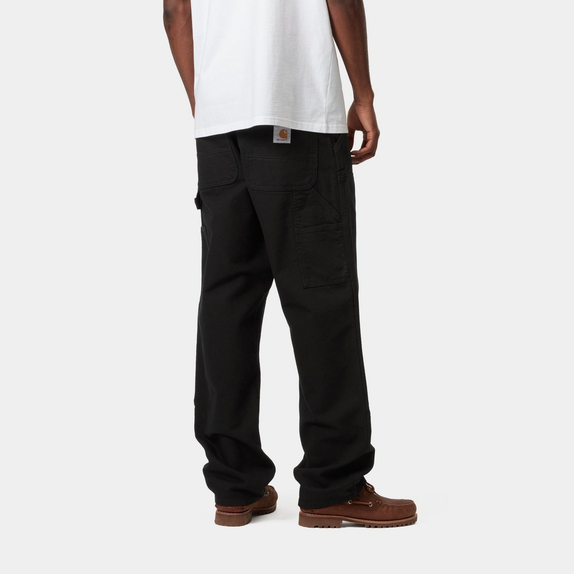 Carhartt WIP Double Knee Canvas Pant - Black Rinsed | Workwear