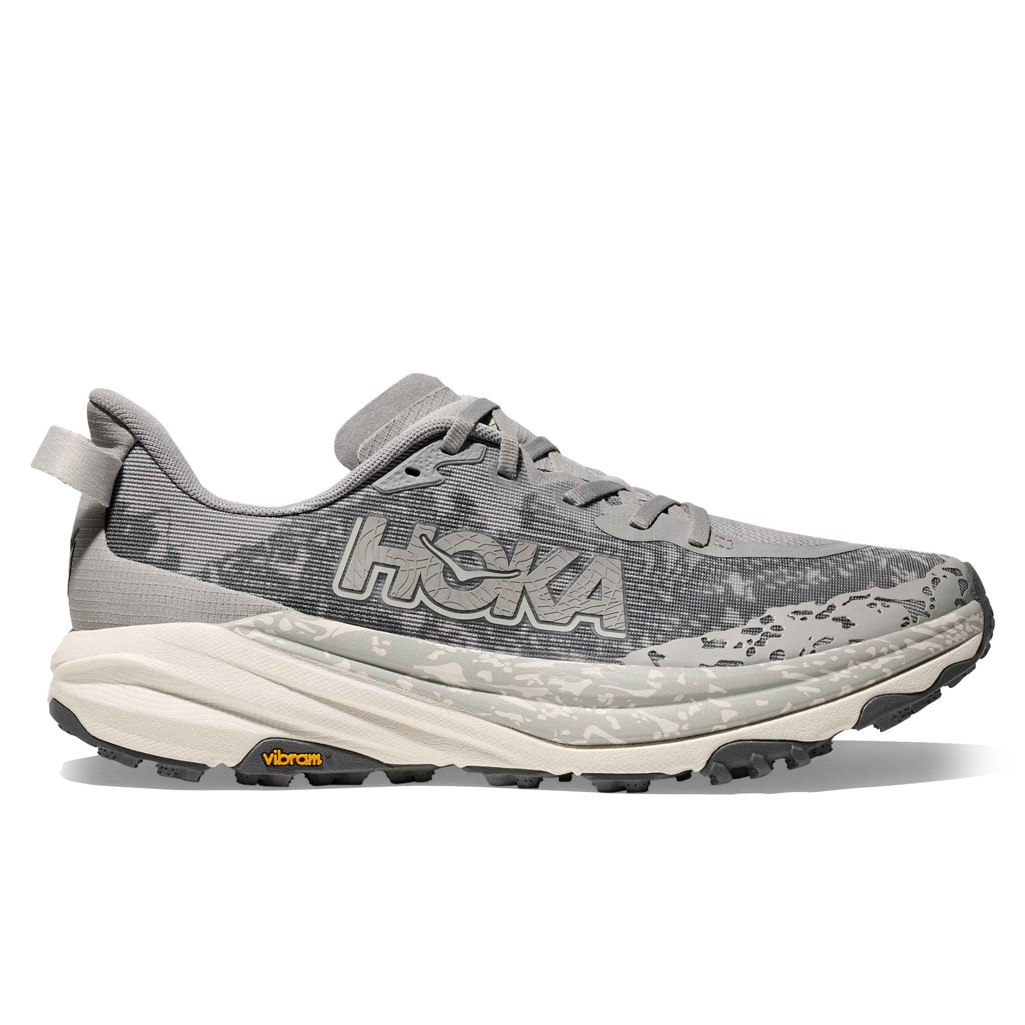 Salt Hoka Speedgoat 6 Trail Sneaker - Stellar Grey/Alabaster