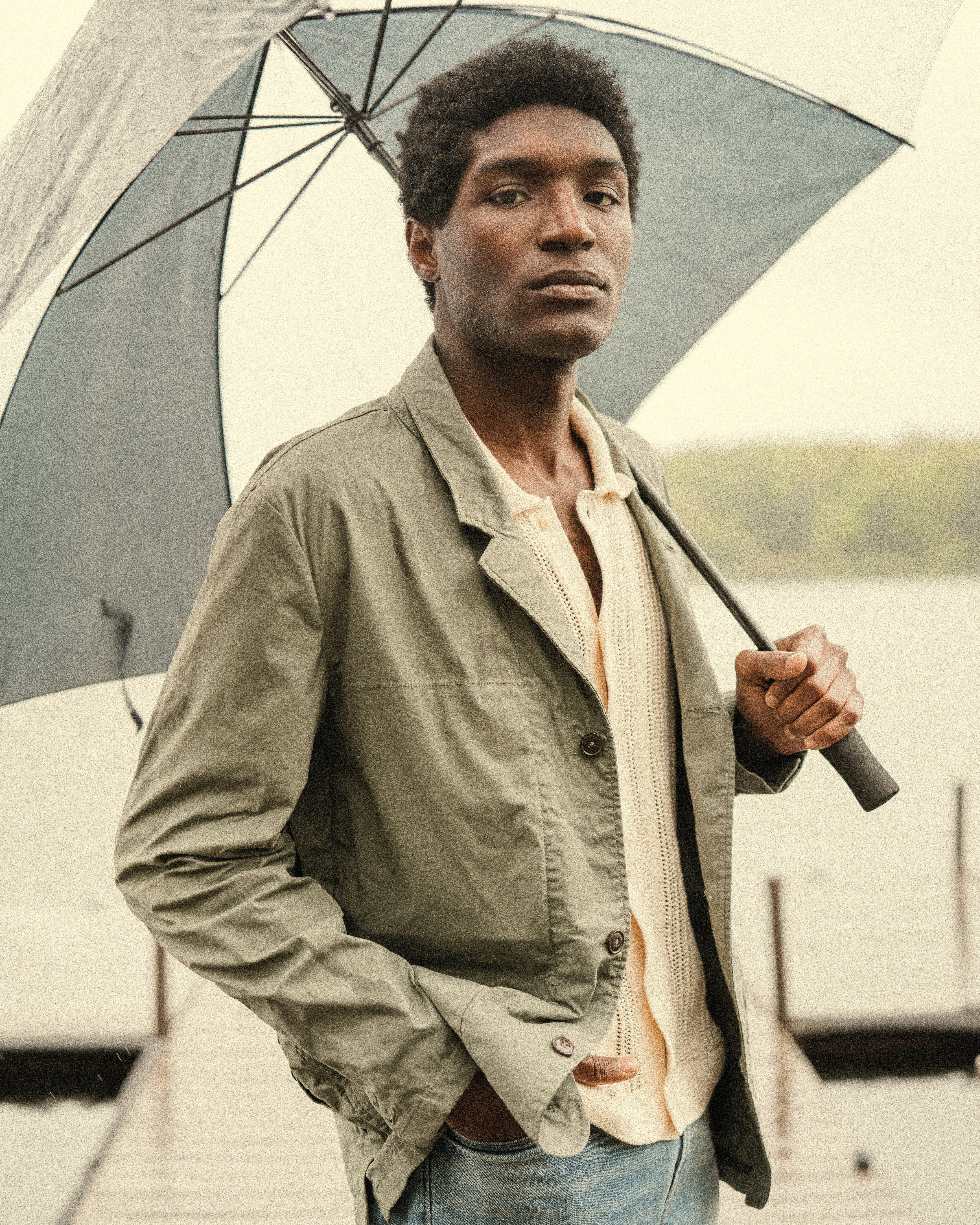 Relwen Flyweight Flex Blazer - Muted Olive | Blazers | Huckberry