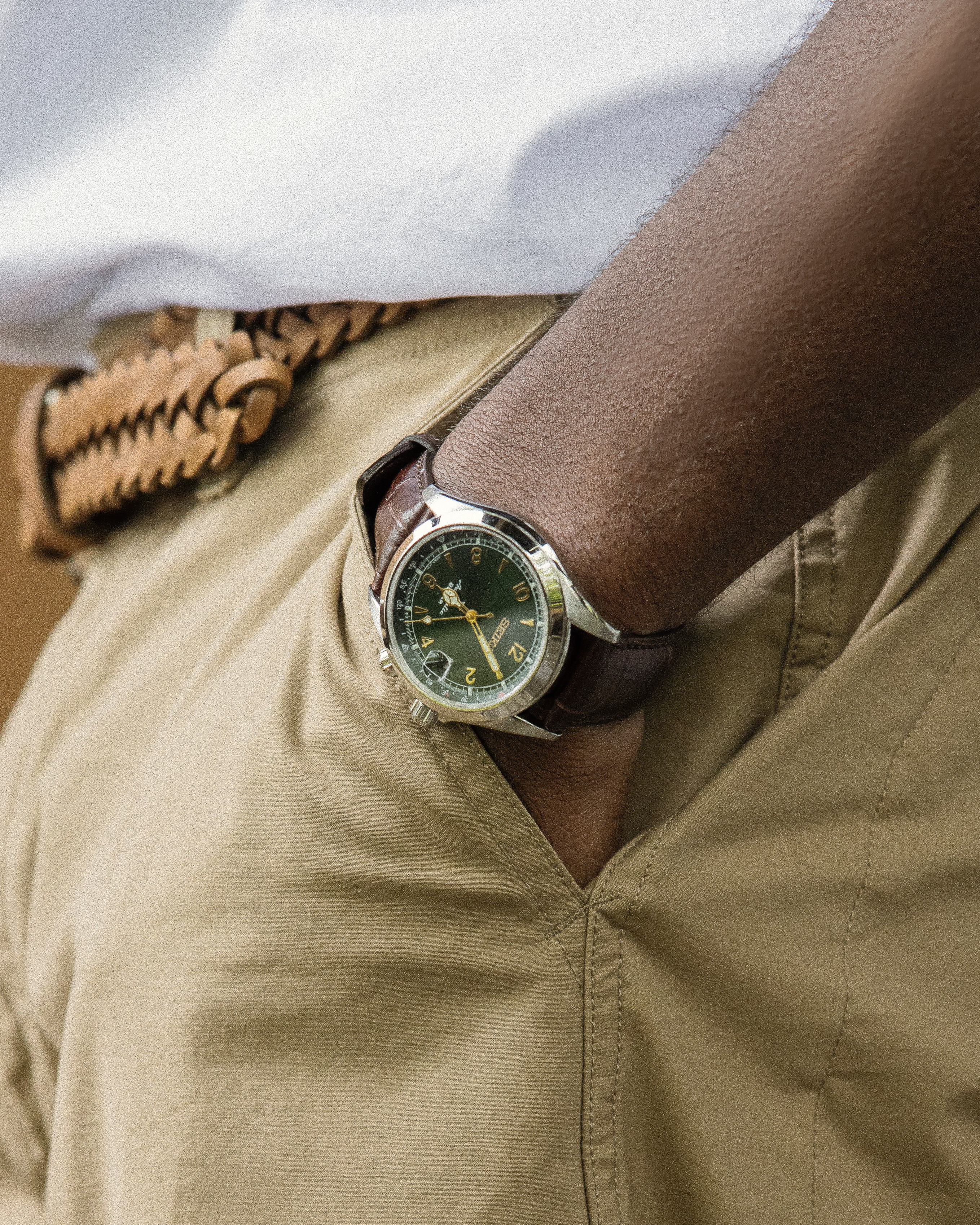 Seiko Prospex 'Alpinist' - SPB121 - Green/Brown | Field Watches