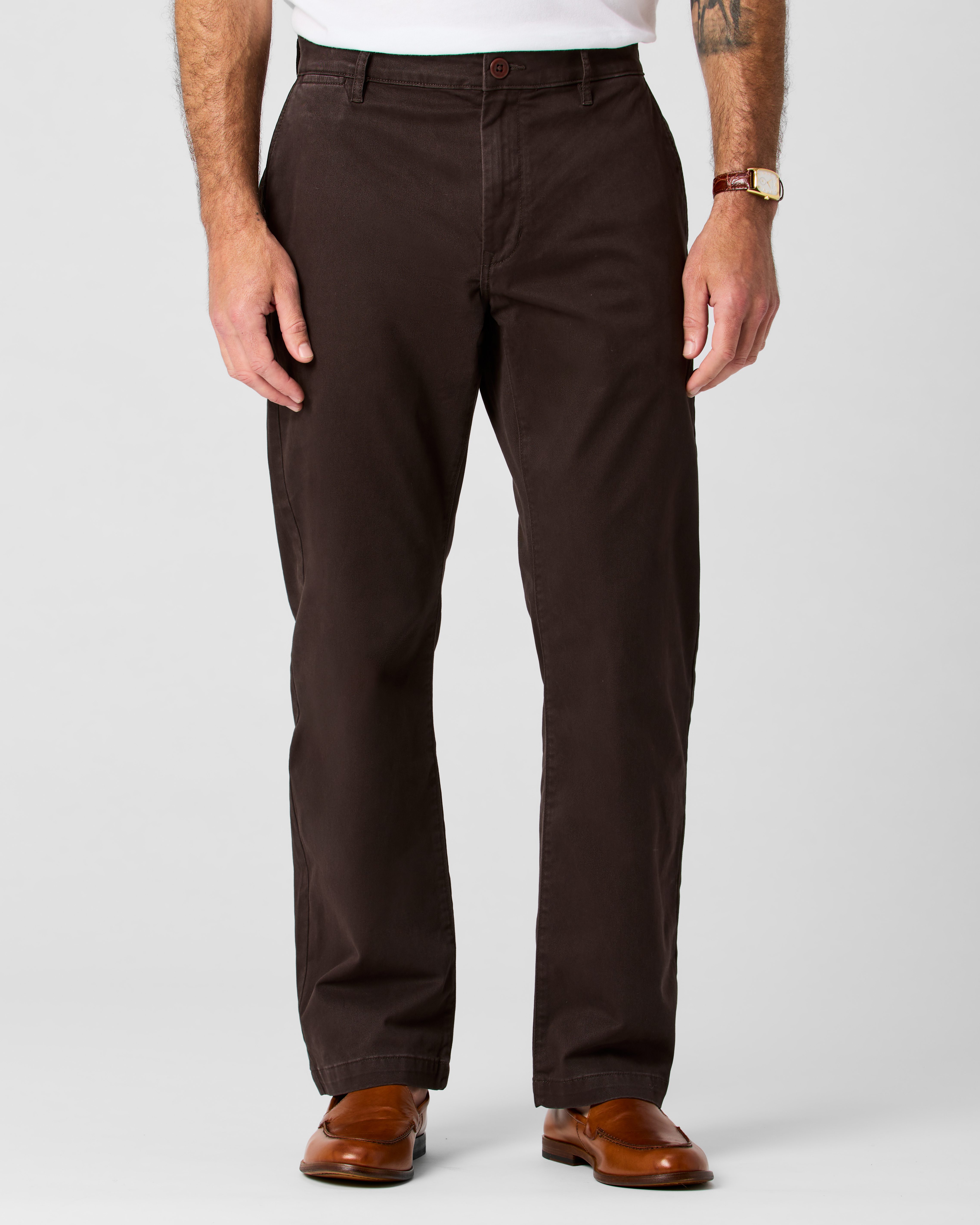 Flint and Tinder 365 Chino Pant - HB Classic - Chocolate