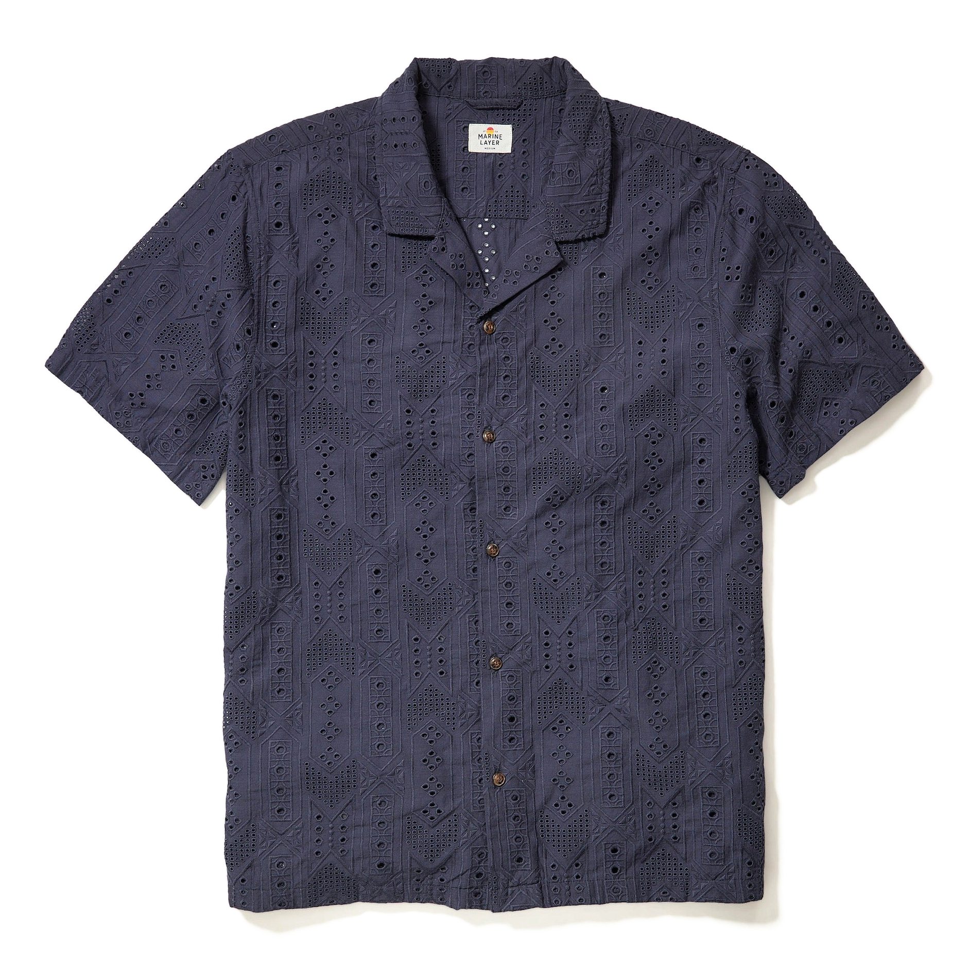 Marine Layer Archive 5 O'Clock Resort Shirt - India Ink