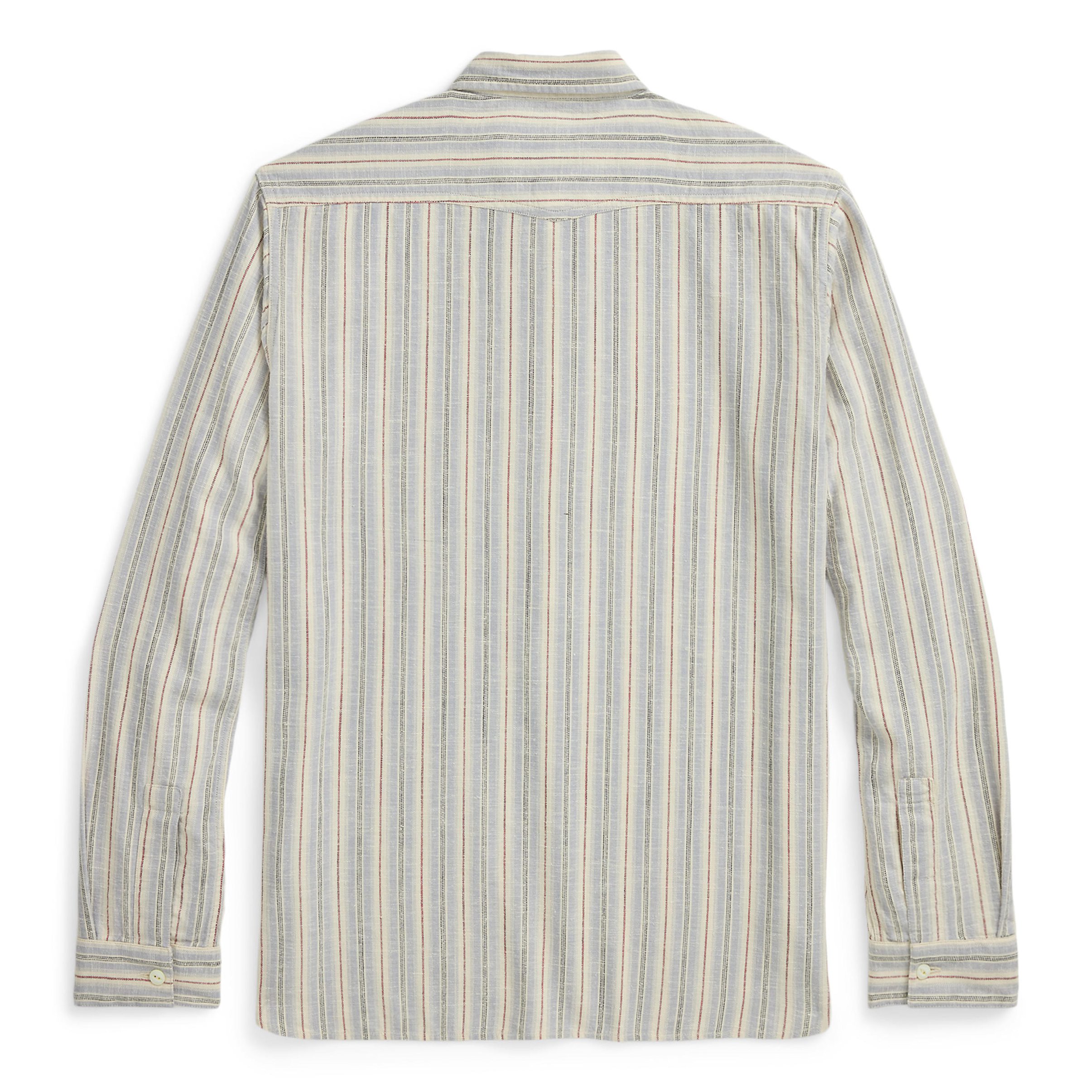 ミ*ン様 RRL 1920s PLEATED POPOVER RRL Double RL Ralph Lauren Shirt Men Large Brown Corduroy 3 Star