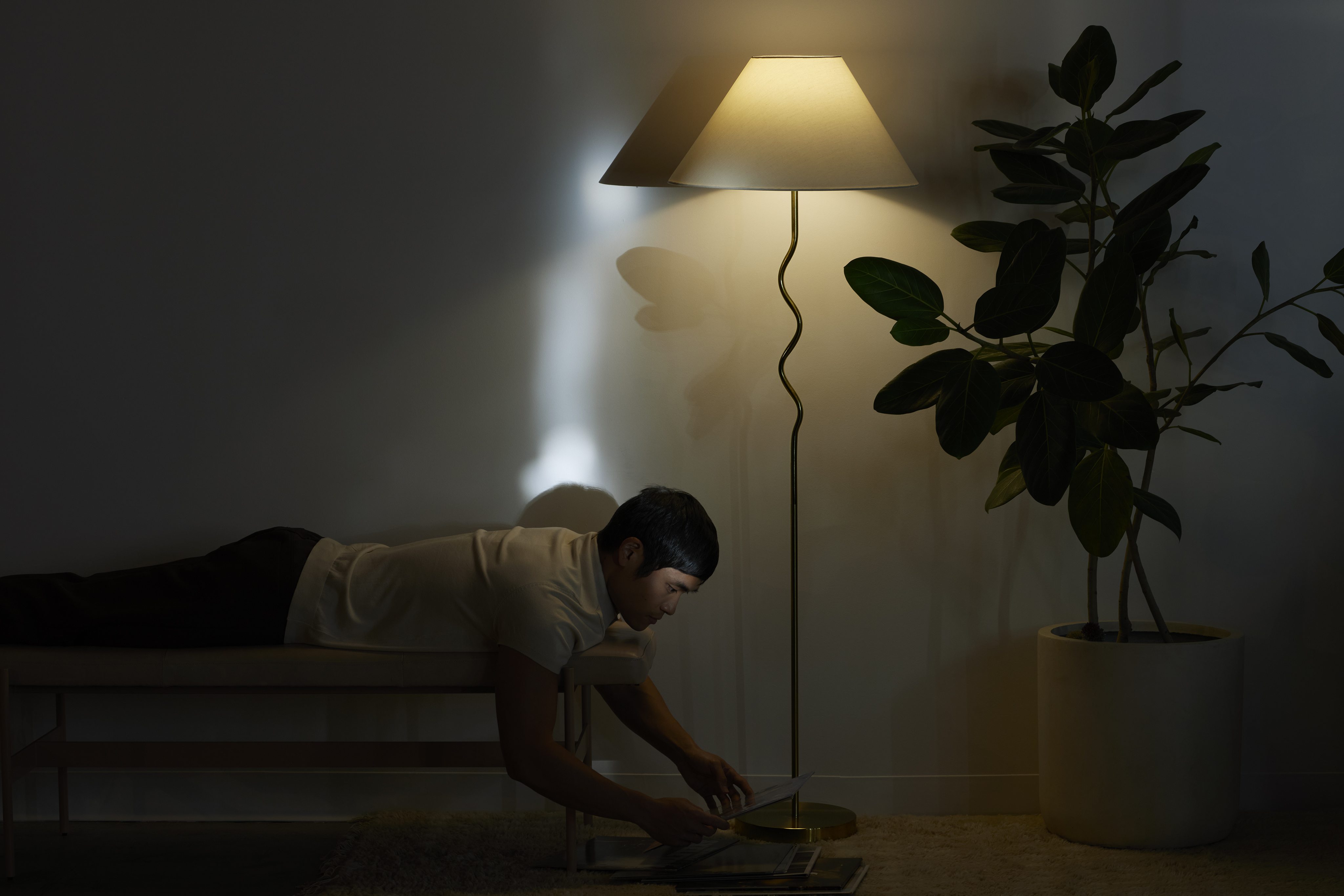 Brightech Squiggle Floor Lamp - Brass | Lighting | Huckberry