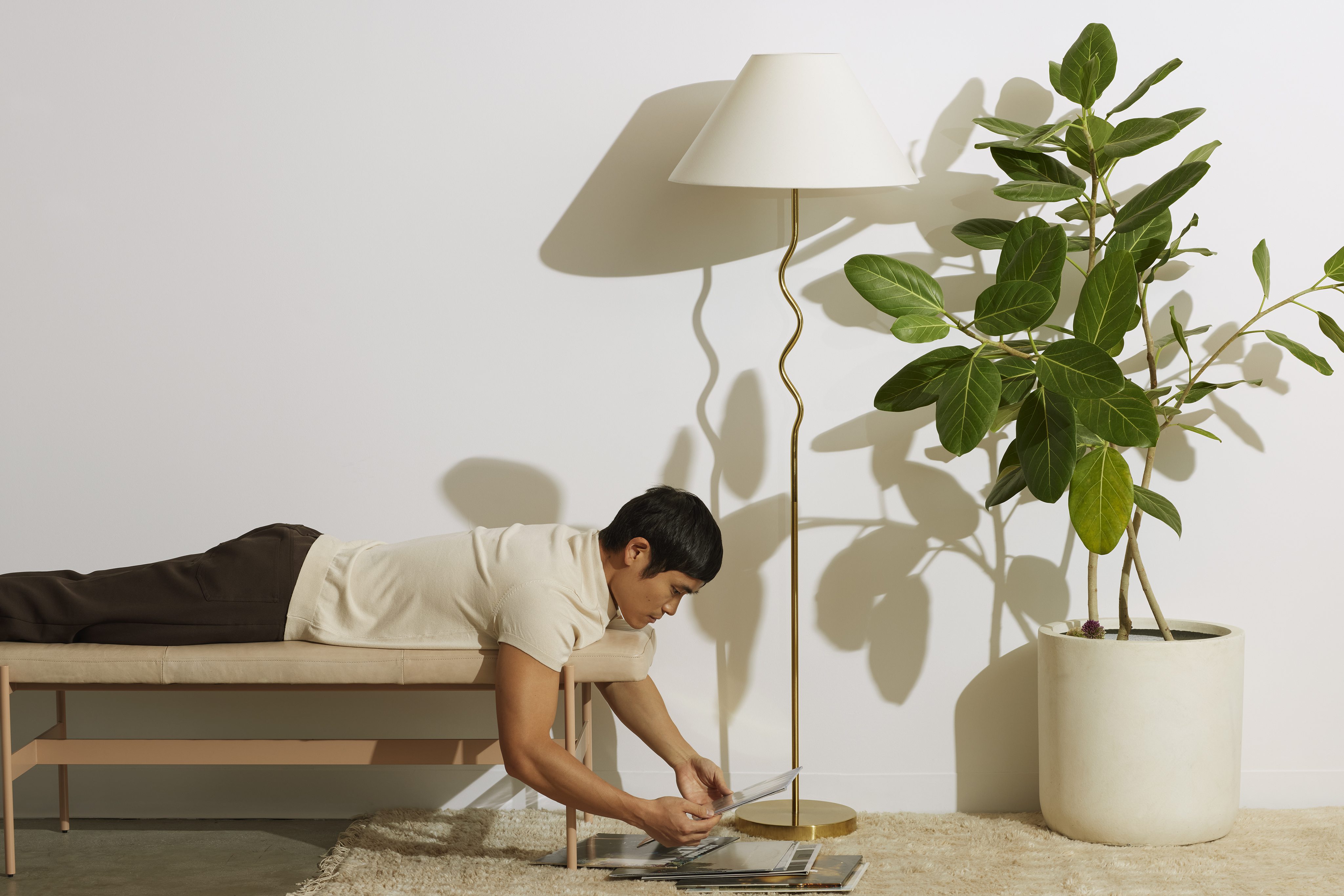 Brightech Squiggle Floor Lamp - Brass | Lighting | Huckberry