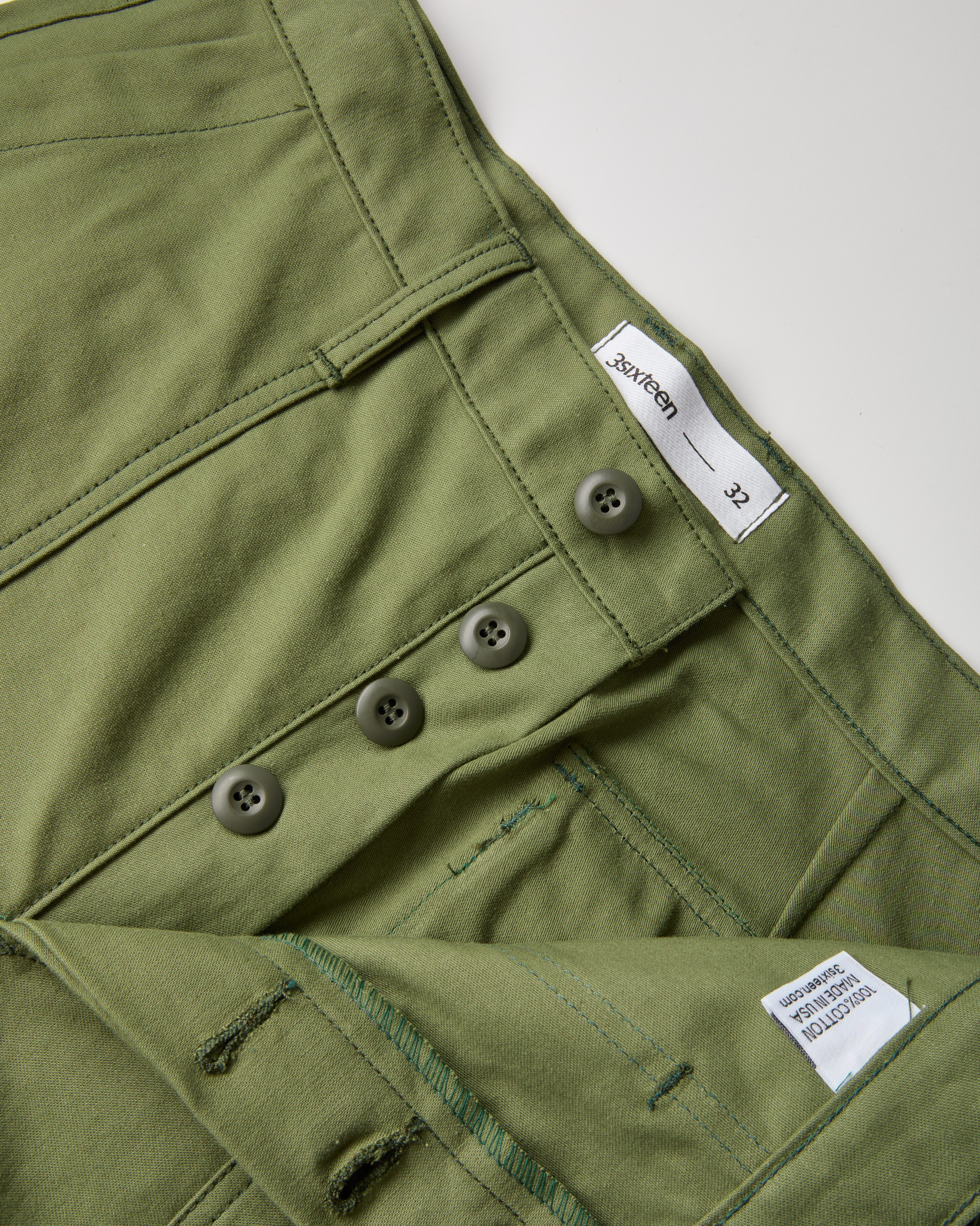3sixteen Fatigue Pants - Olive | Workwear Pants | Huckberry