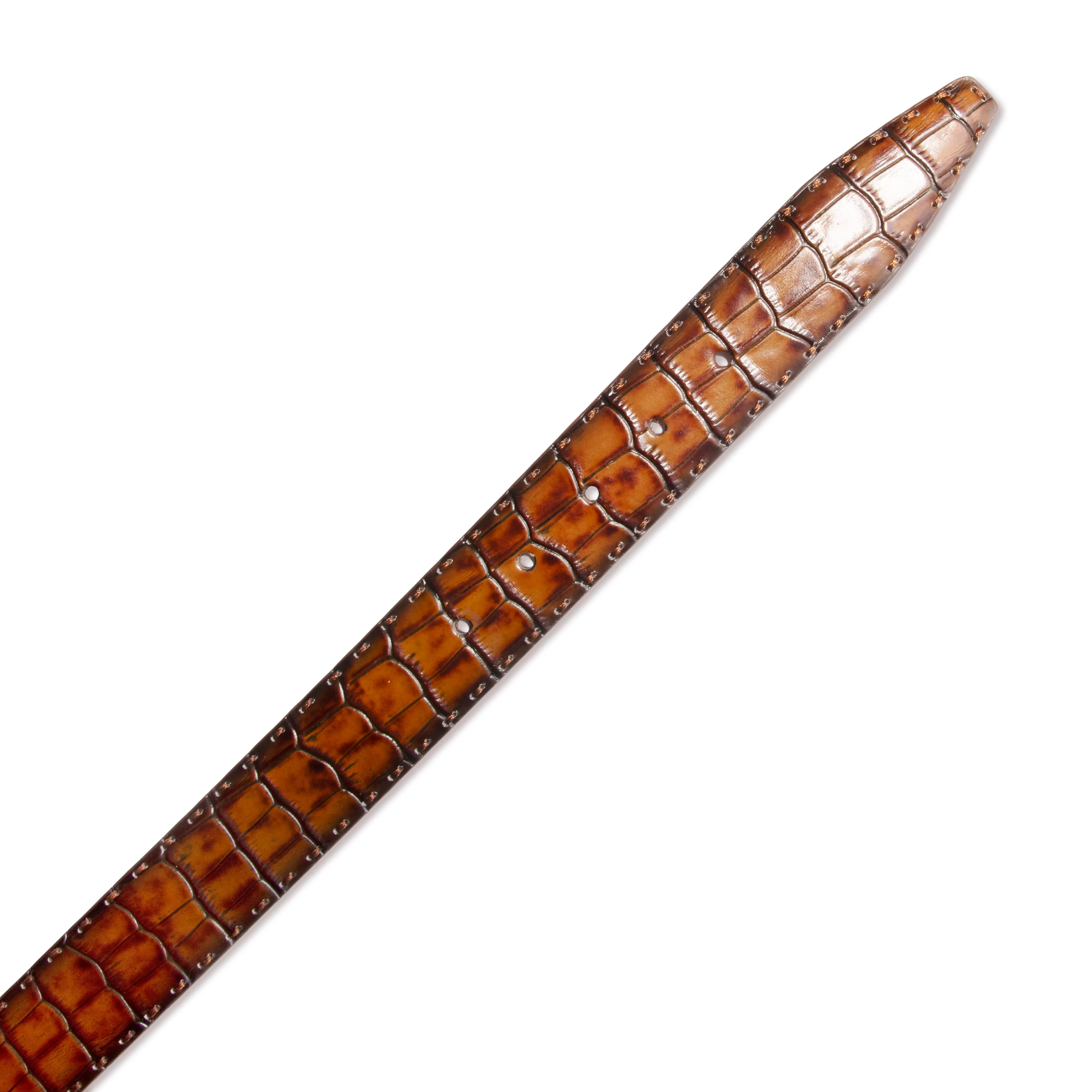 Will Leather Goods Croco Belt - Cognac | Dress Belts | Huckberry