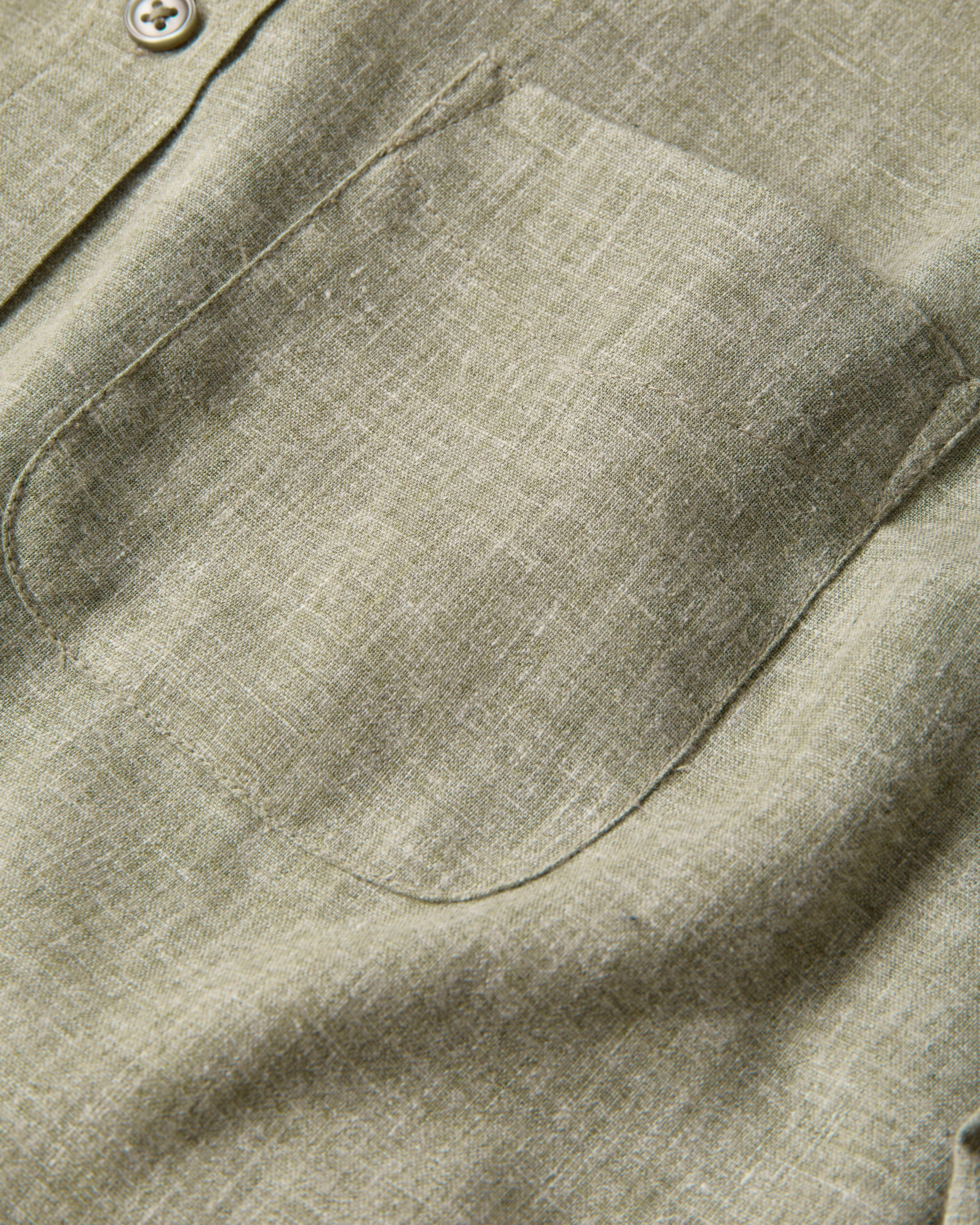 トップス crepuscule Linen Short Sleeve Shirt s24_102-1659_short-sleeve-
