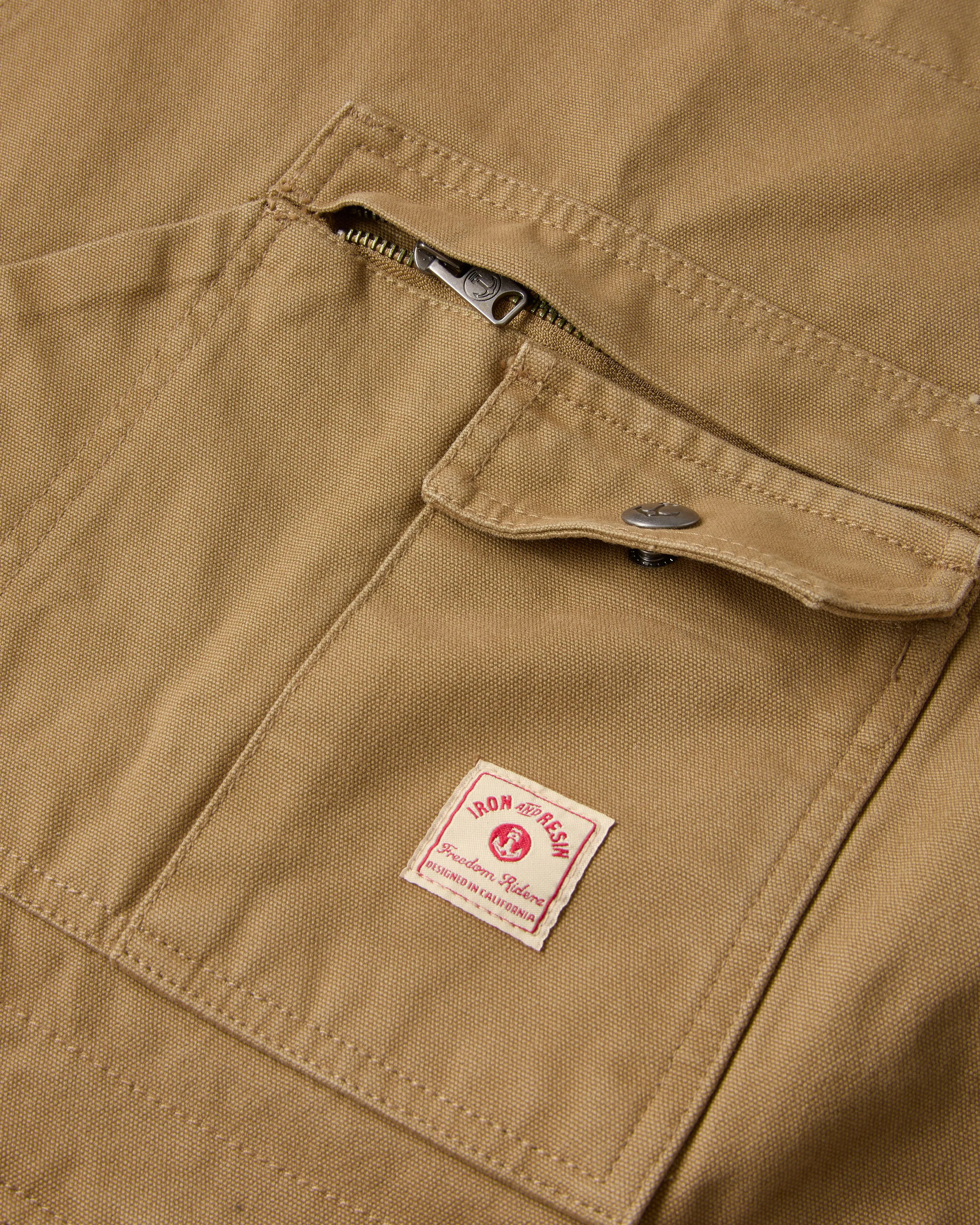 Iron and Resin Tatham Duck Canvas Overalls - Beige | Workwear
