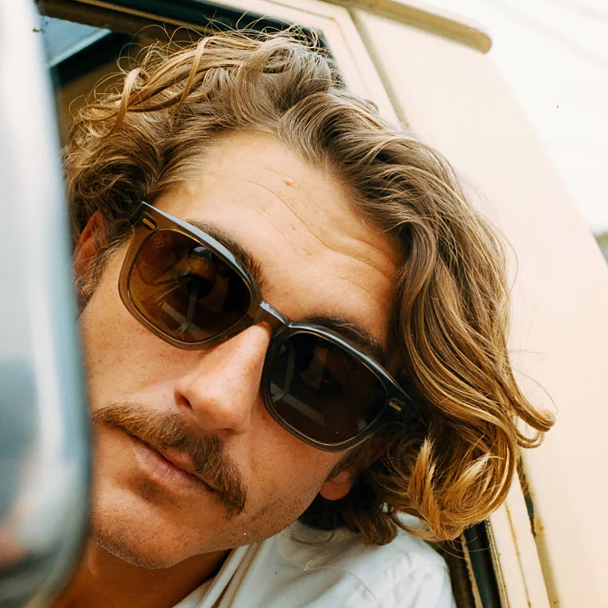 Raen Optics Carby Polarized Sunglasses - Ghost / Vibrant Brown