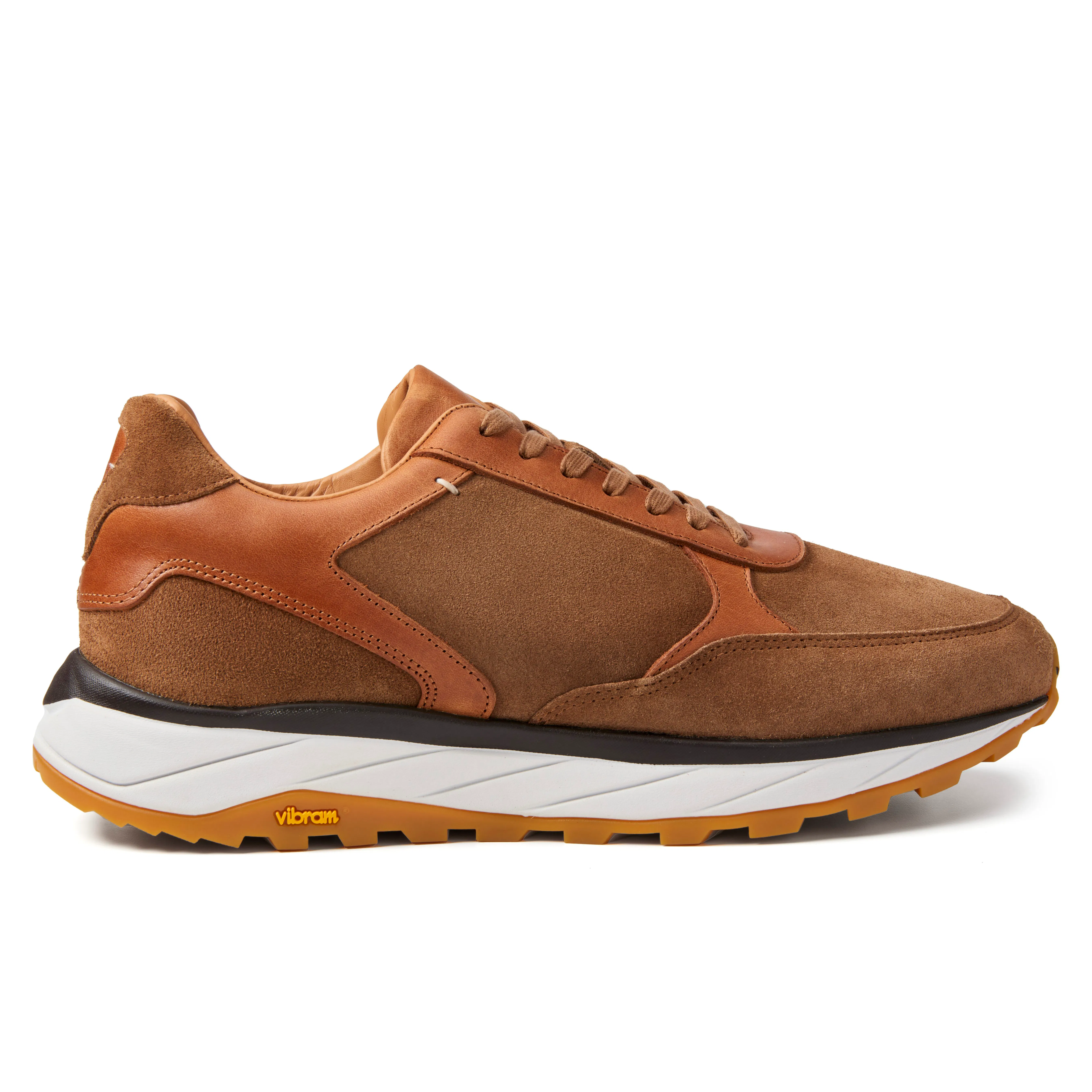 リヴゴーシュ　ROLLING SNEAKER 43 LUCA Leather and Suede Runner - Canyon | Casual Sneakers | Huckberry