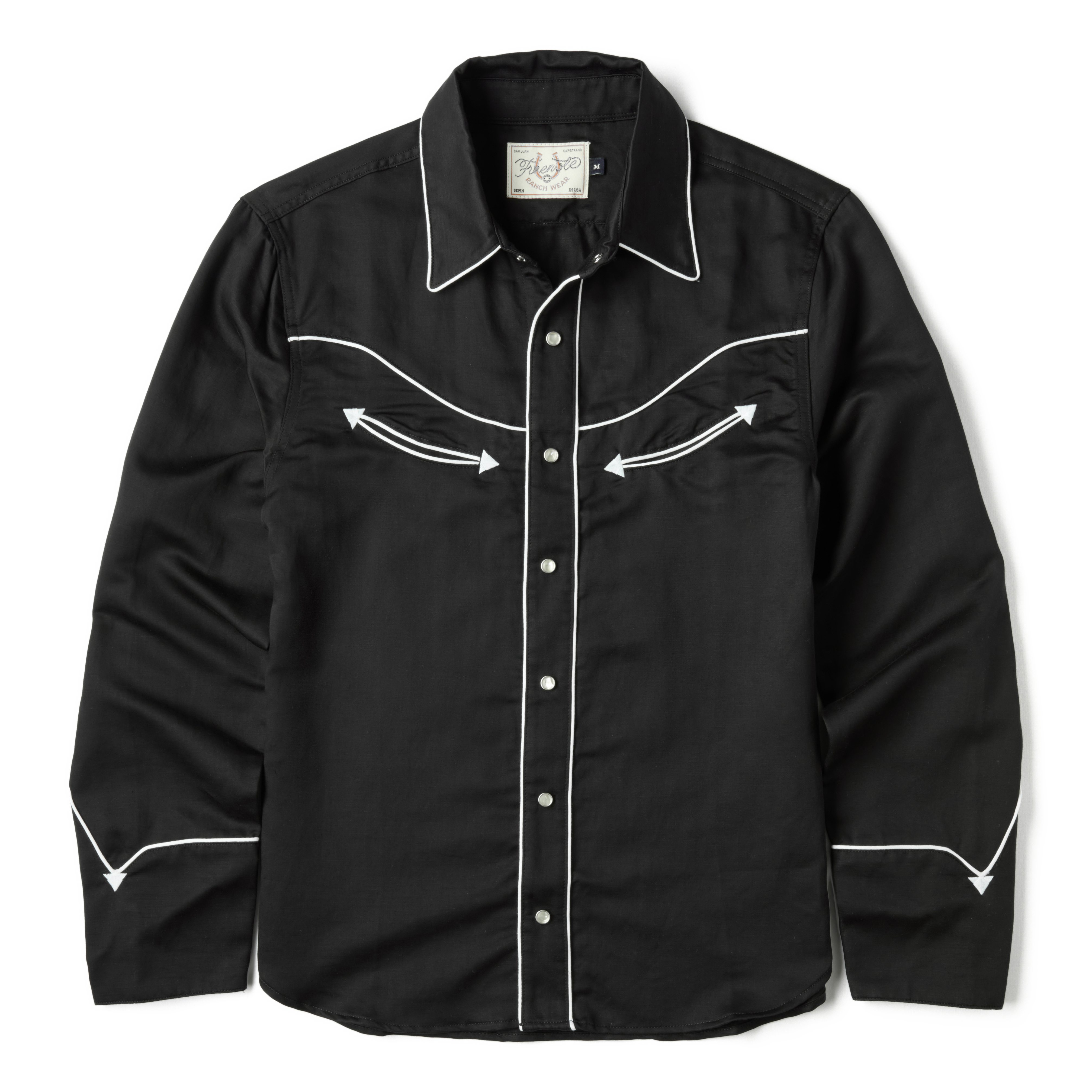 Freenote Cloth Rambler French Linen Shirt - Black | Long