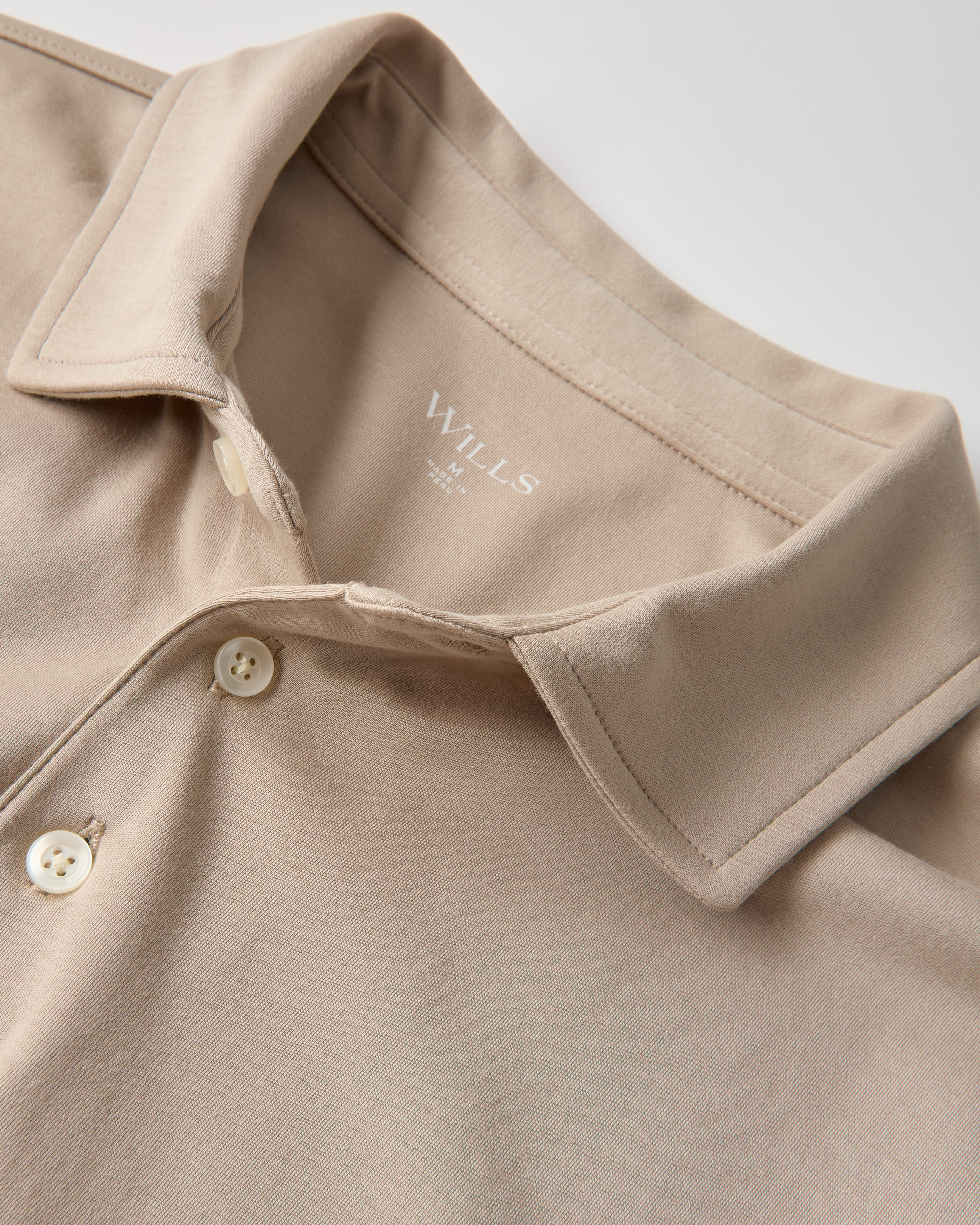 Wills AloeKnit Polo Shirt - Taupe | Polo Shirts | Huckberry