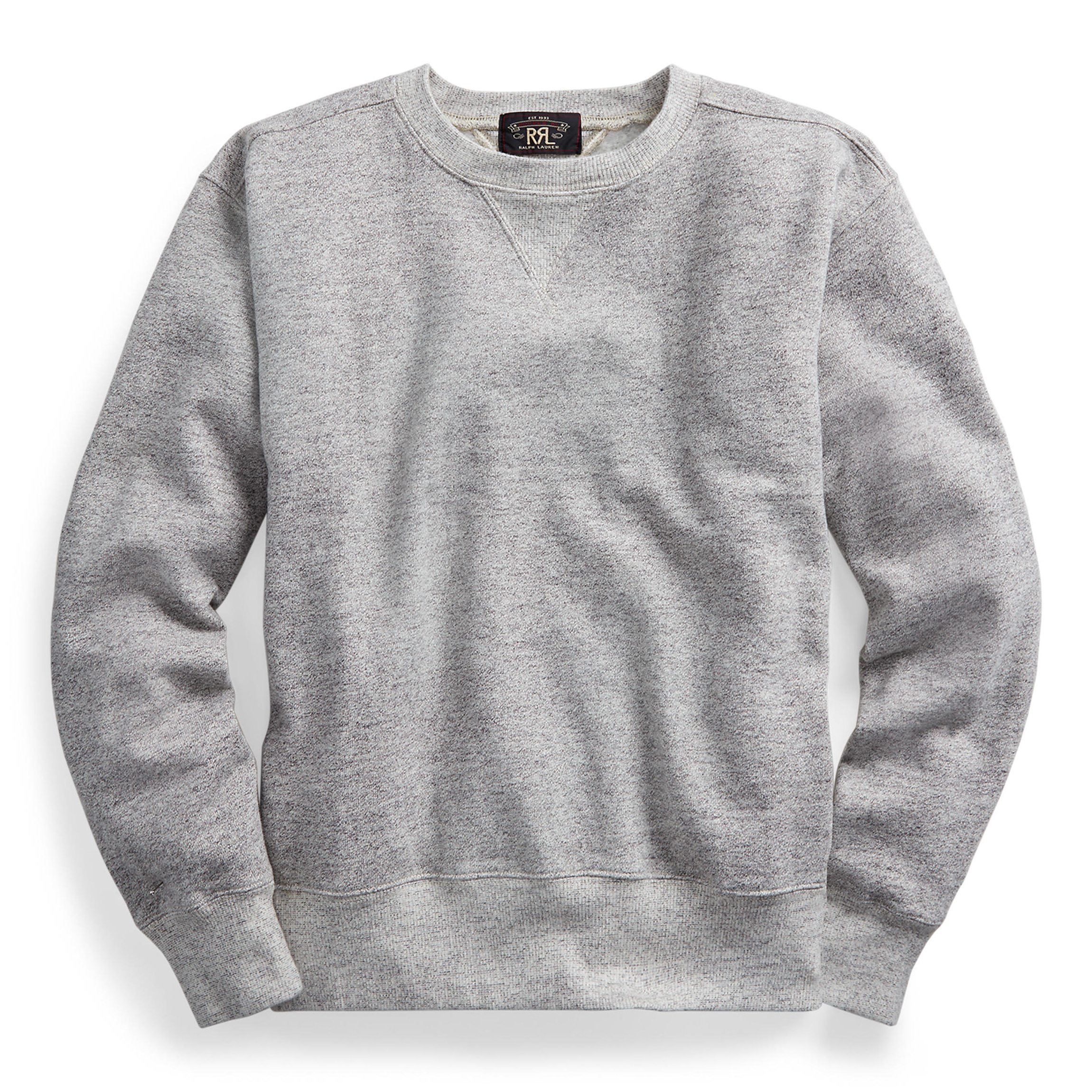 RRL Fleece Crewneck Sweatshirt - Athletic Grey | Crewneck