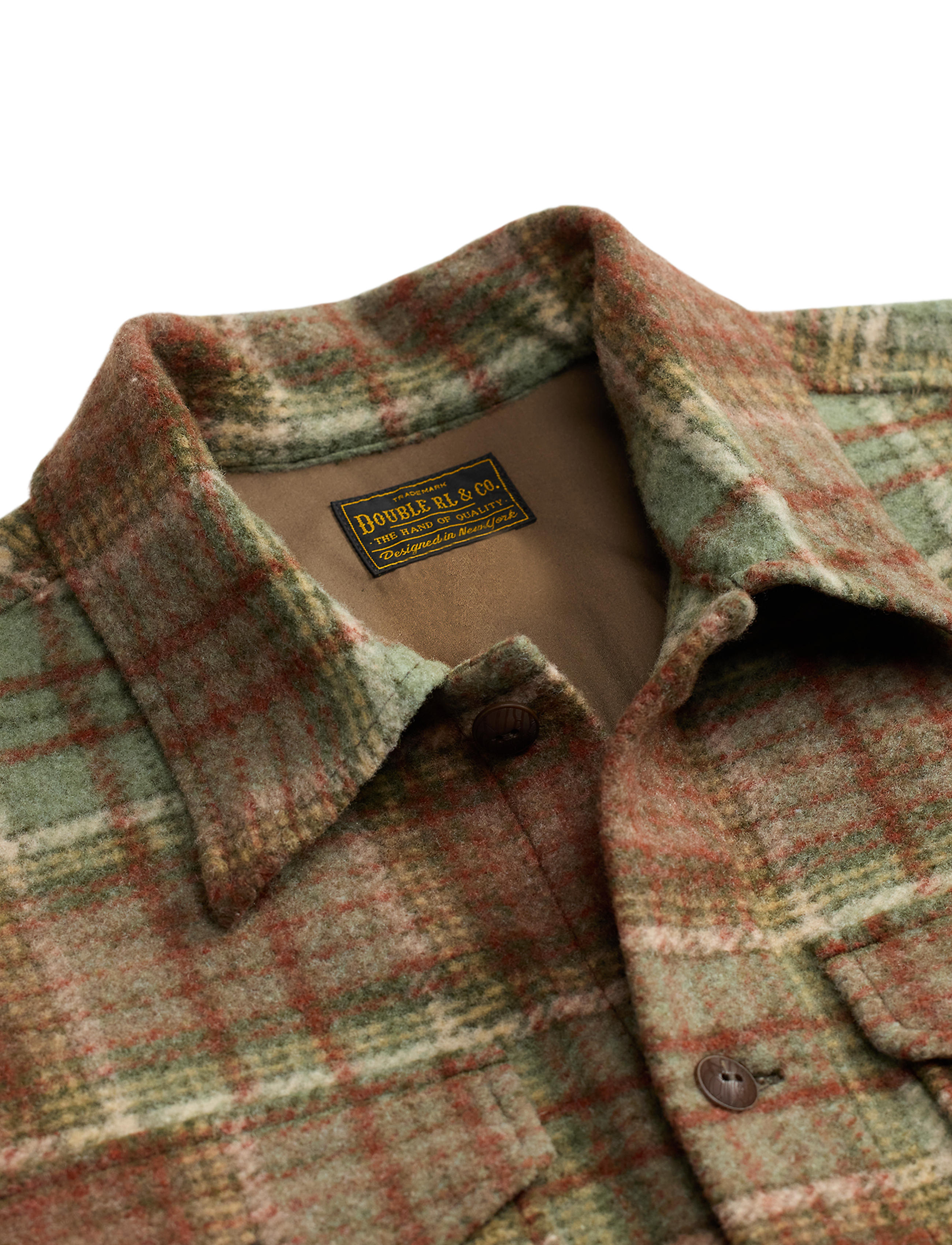 RRL Percy Workshirt - Green Multi | Long Sleeve Shirts | Huckberry