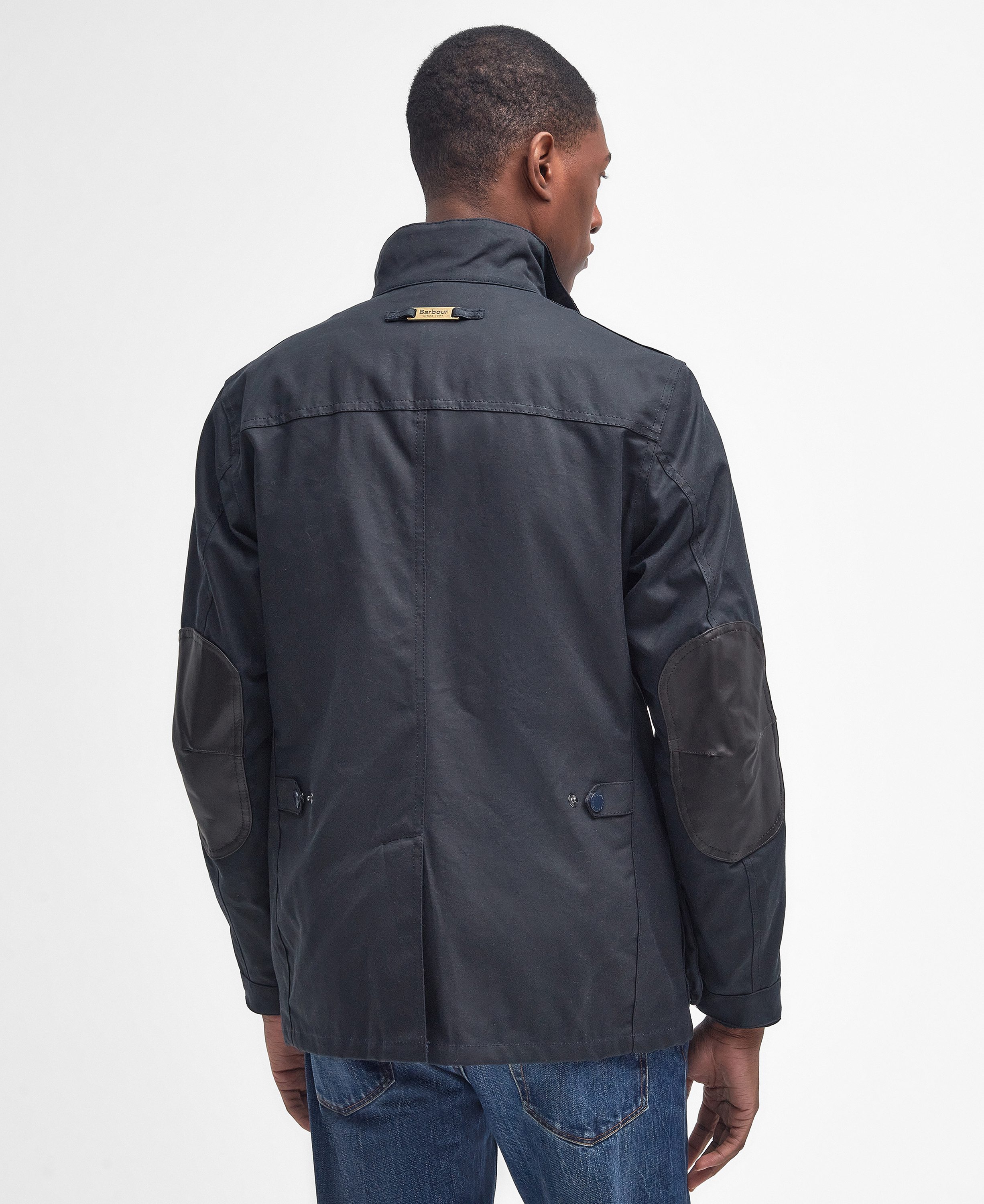 Barbour Ogston Waxed Jacket - Navy | Waxed Jackets | Huckberry