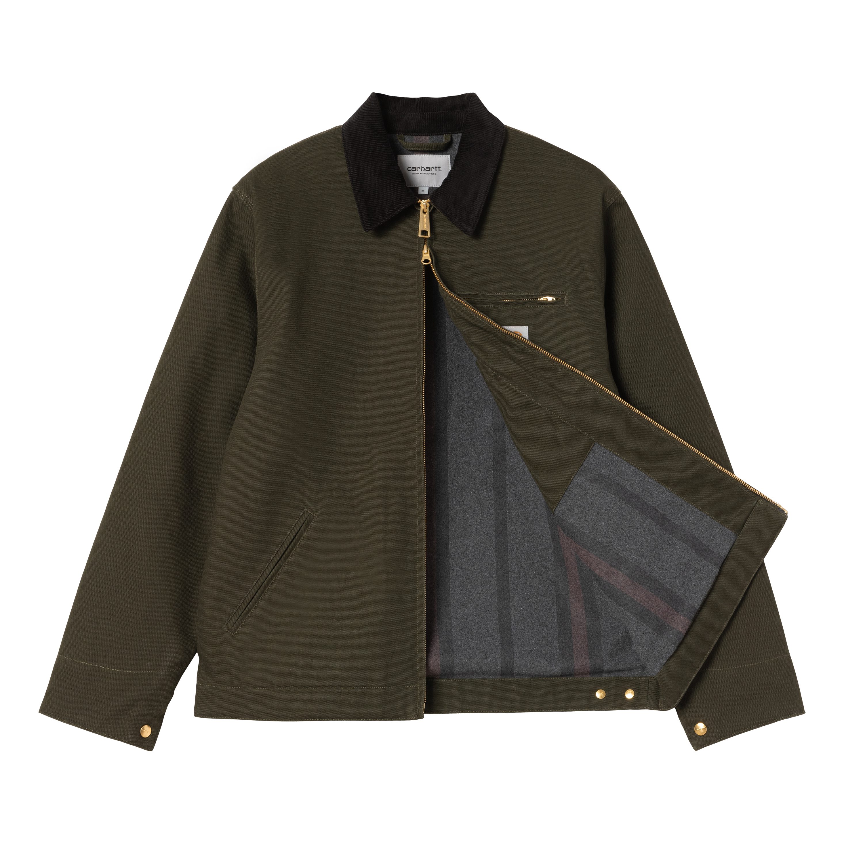Carhartt WIP Detroit Jacket - Olive/Black | Trucker Jackets