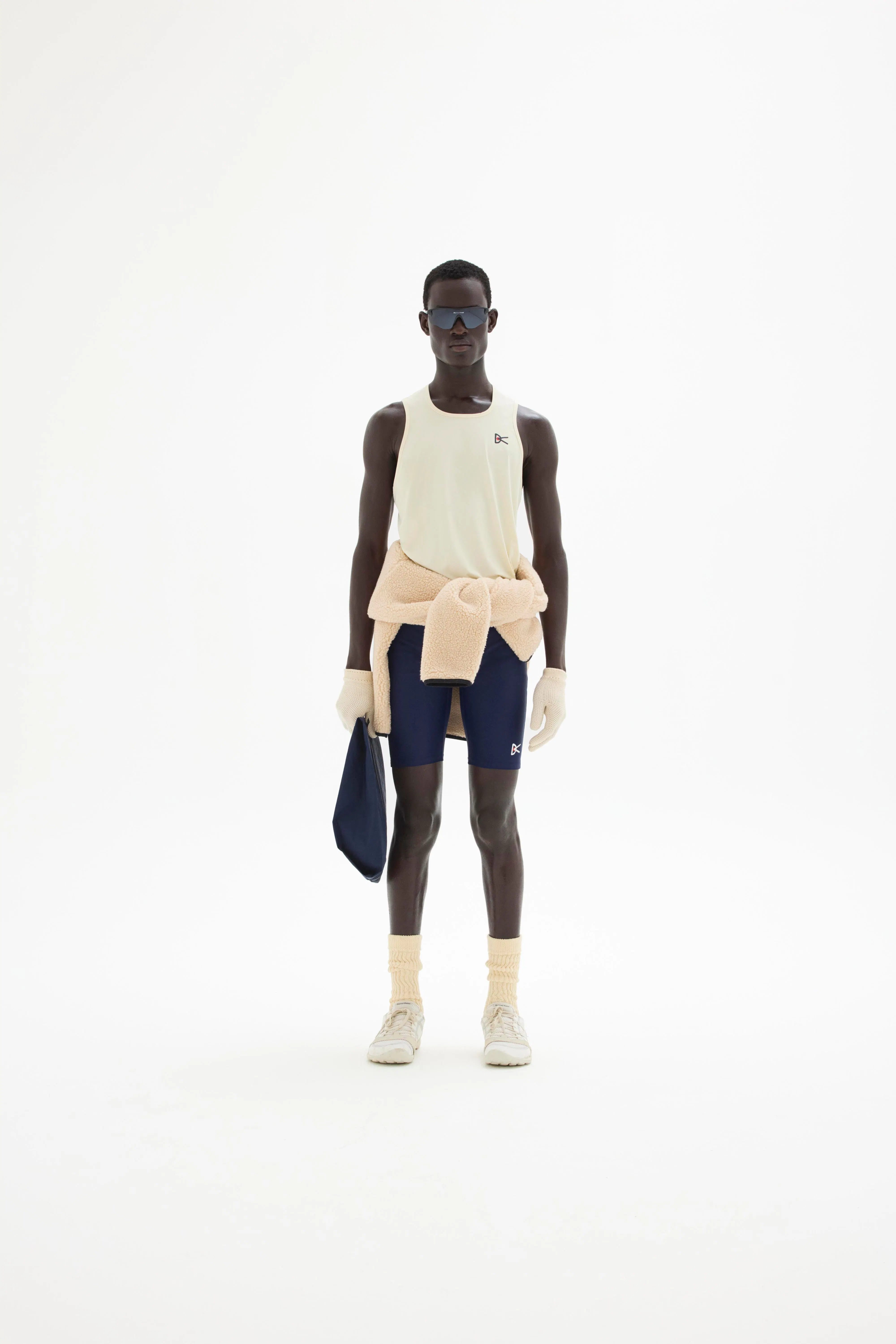 District Vision Lightweight Singlet Tank - Mushroom | Active Tops