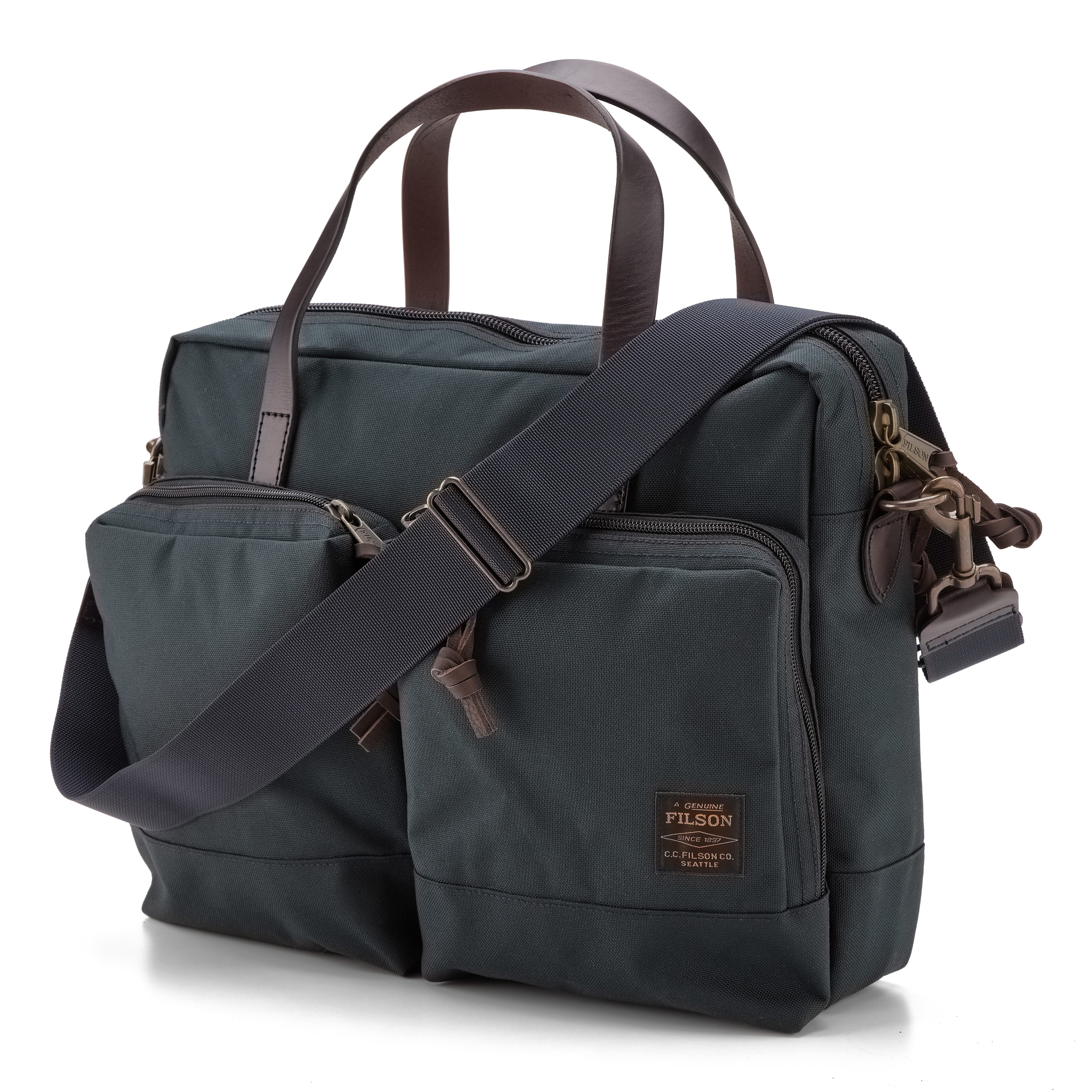 Filson dryden brief case ￼迷彩　フィルソン　バッグ Filson Dryden Briefcase Camouflage 31x40x9.5cm Nylon Leather Used