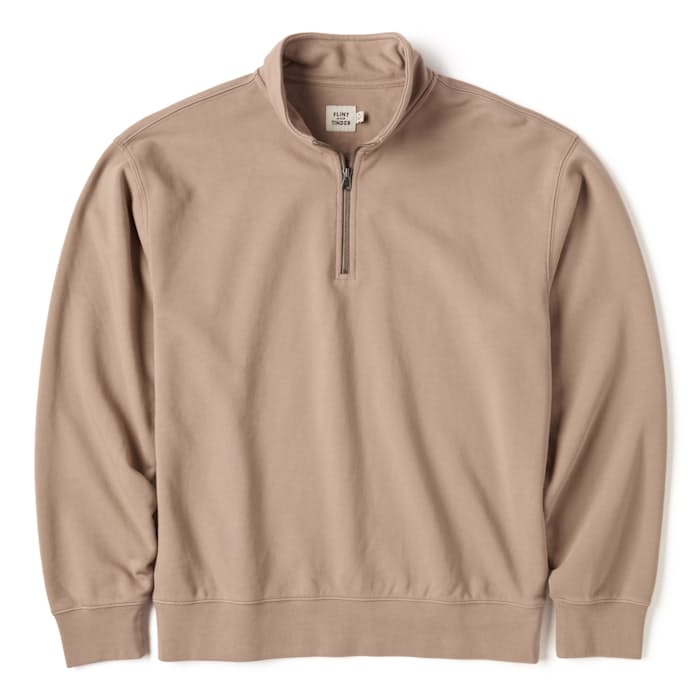 Midweight Terry Half-Zip Sweatshirt
