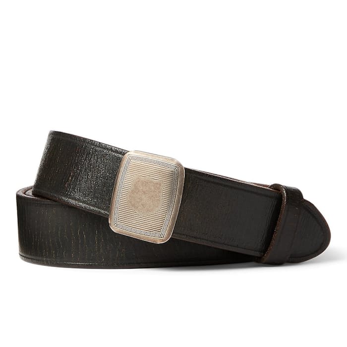 RRLクラシックベルト - サイズ36 RRL Vincennes Leather Belt - Vintage Black | Casual Belts