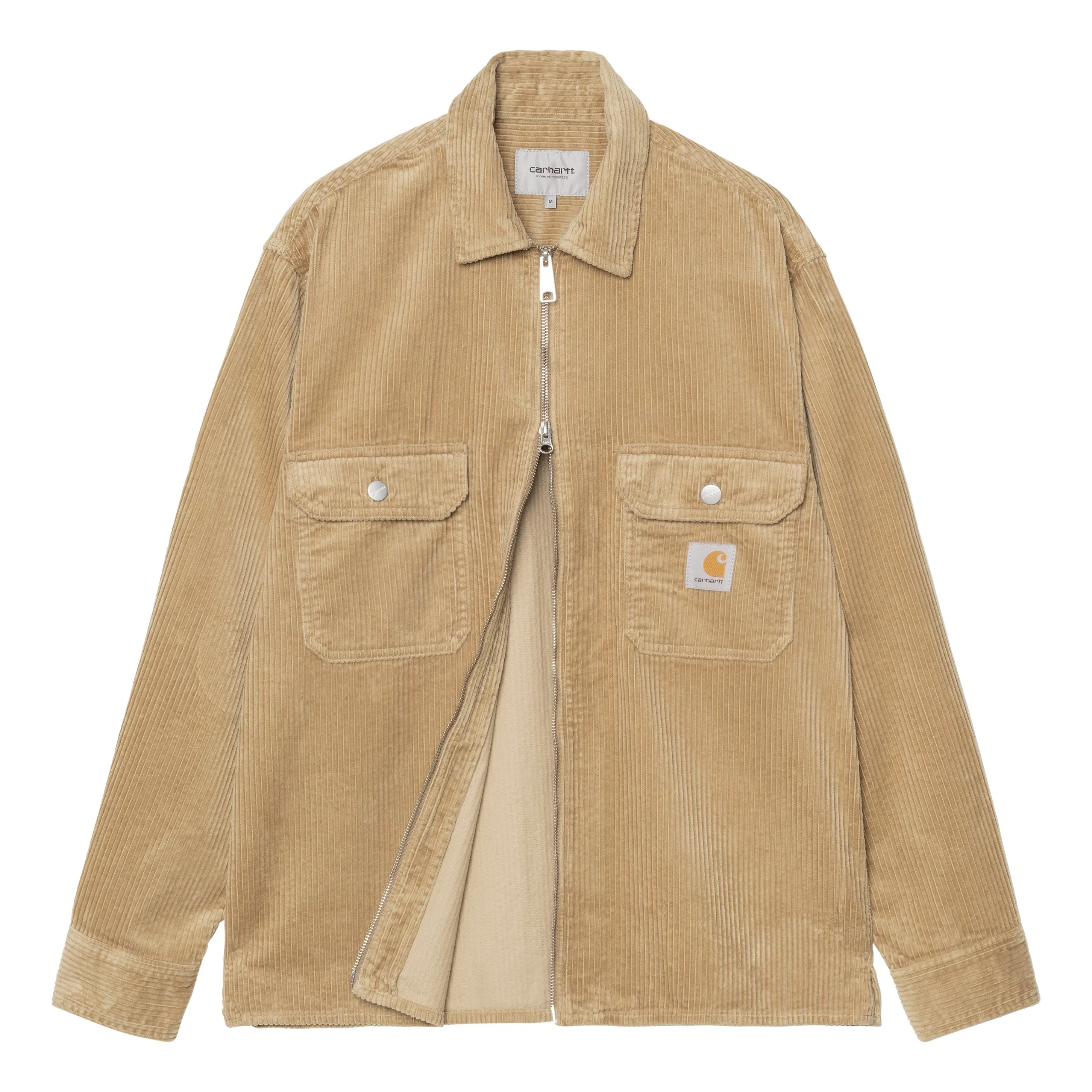 Carhartt WIP Reynold Shirt Jacket - Rinsed Leather | Shirt Jackets