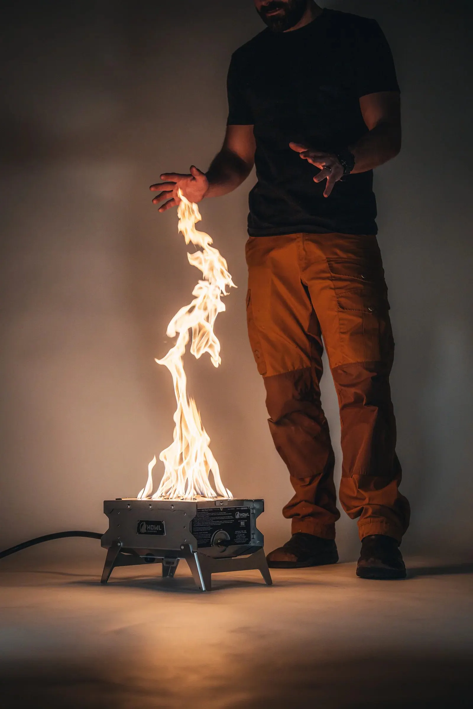 Howl Campfires R1 Portable Fireplace - Silver | Camp | Huckberry
