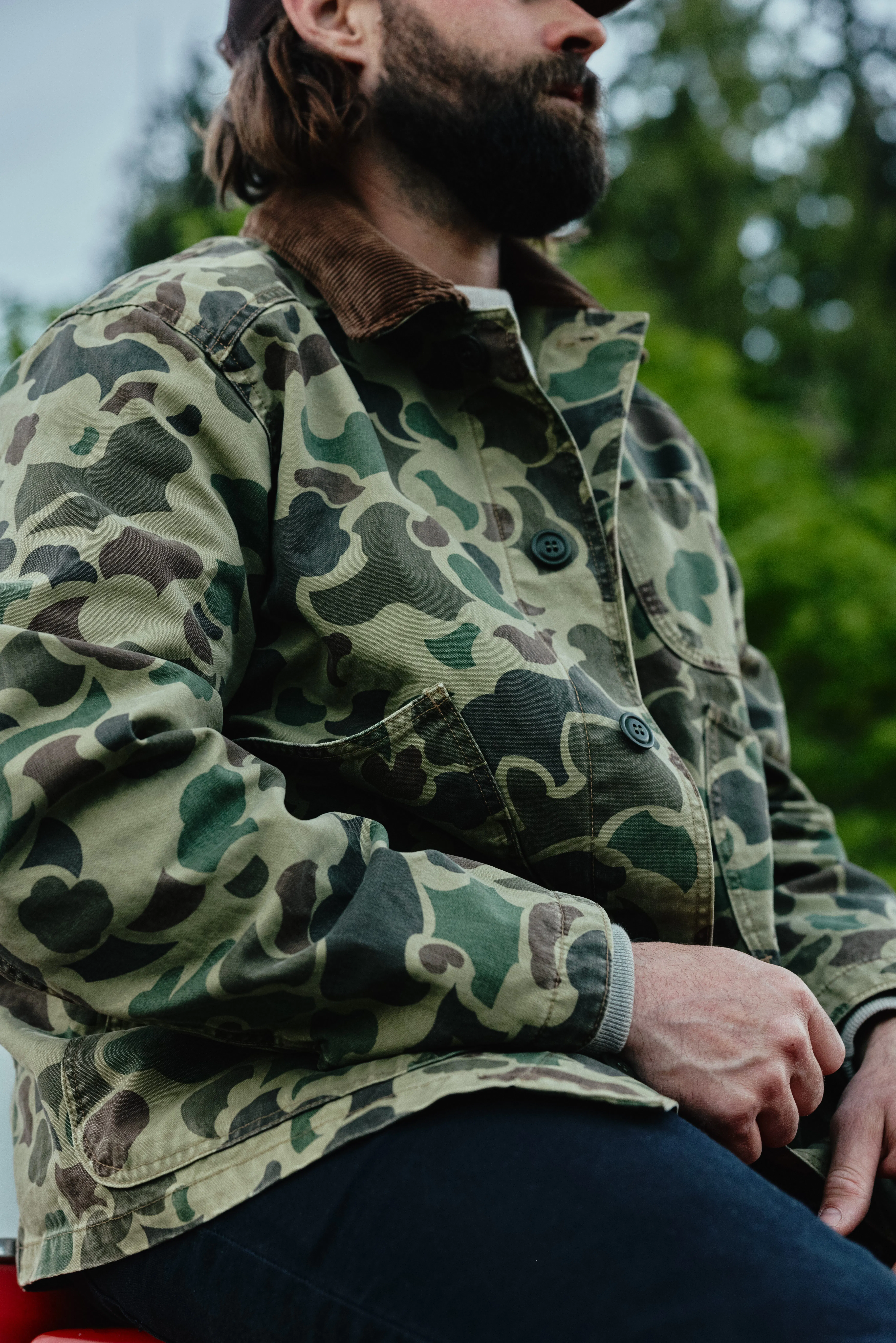 Filson Canvas Outfitter Jacket - Tundra Shrub Camo | Chore Coats