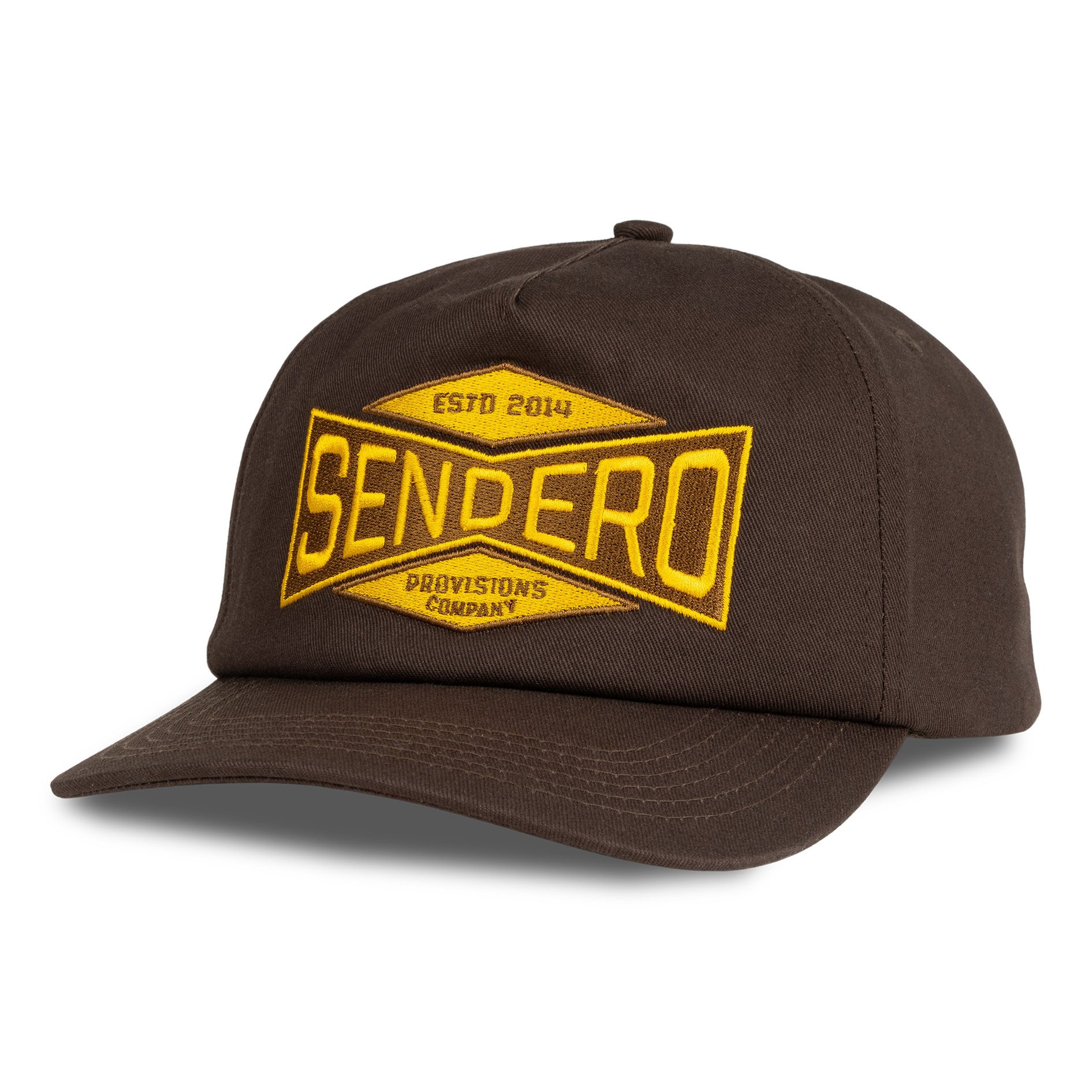 Sendero Provisions Old School Snapback Hat Brown Baseball