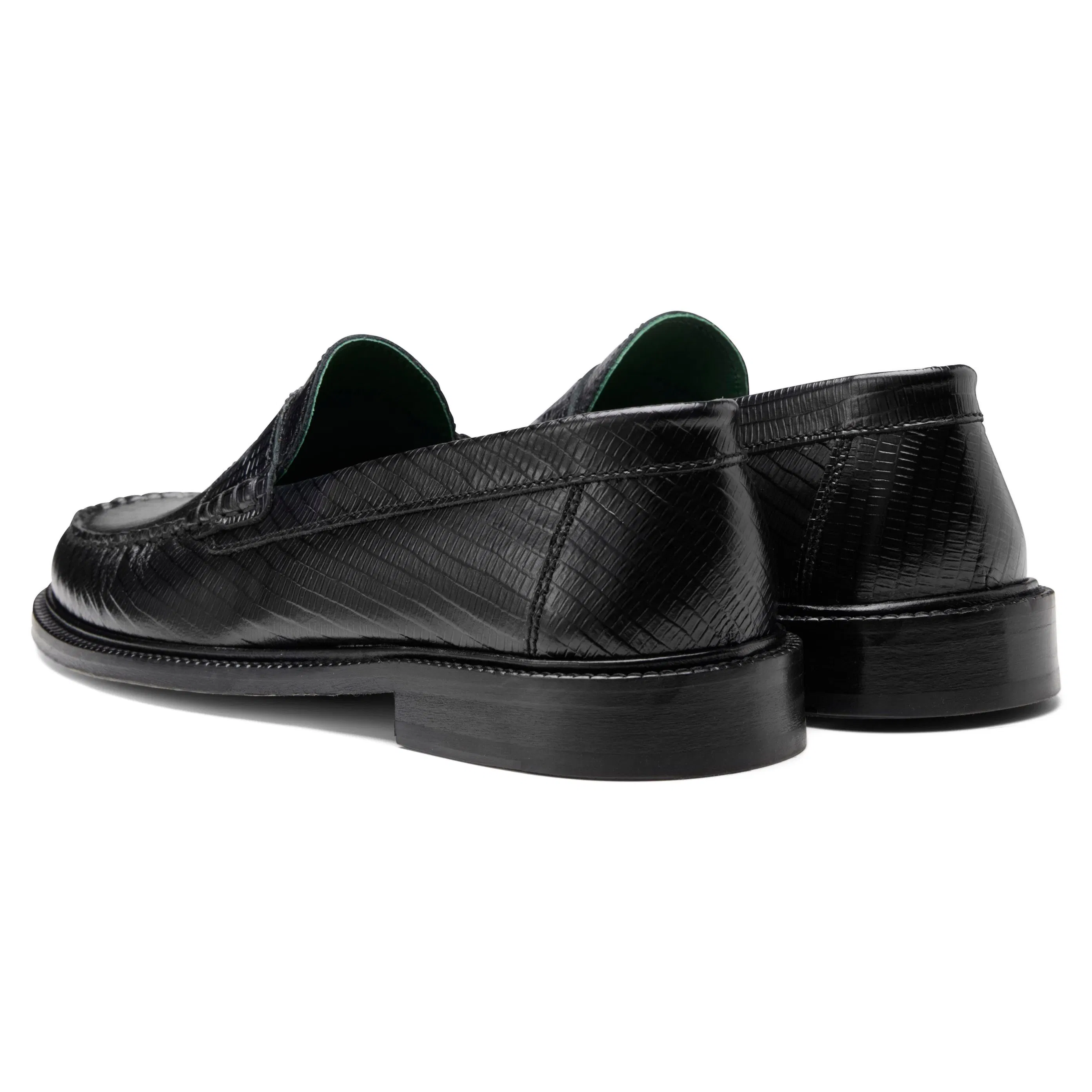 Vinny's Yardee Mocassin Loafer - Black Lizard | Loafers | Huckberry