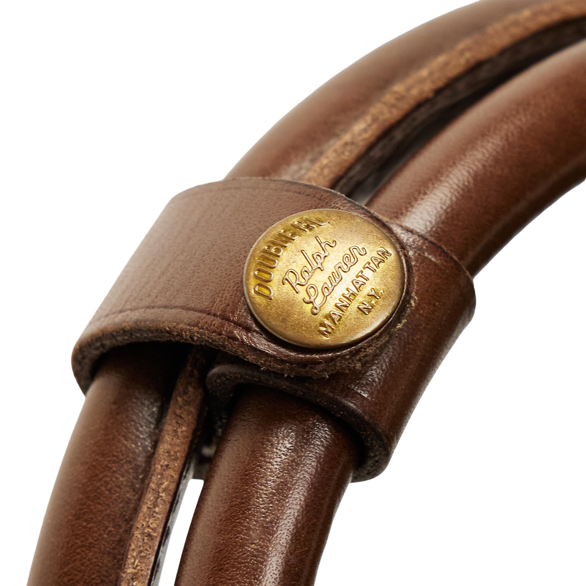 RRL Cotton/Leather Garment Bag - Khaki/Dark Mahogany | Luggage