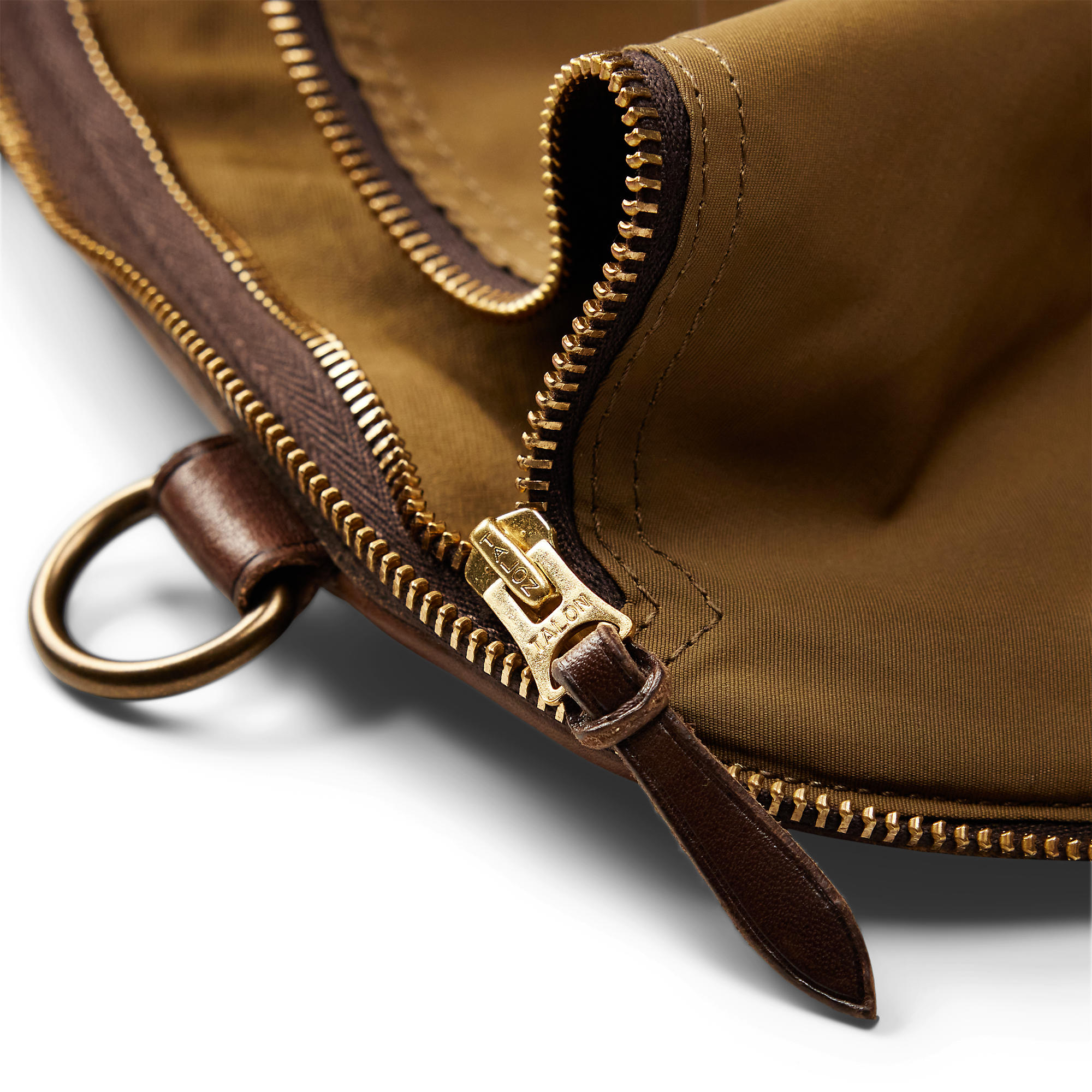 RRL / ボトム/28/コットン/BEG RRL Cotton/Leather Garment Bag - Khaki/Dark Mahogany | Luggage