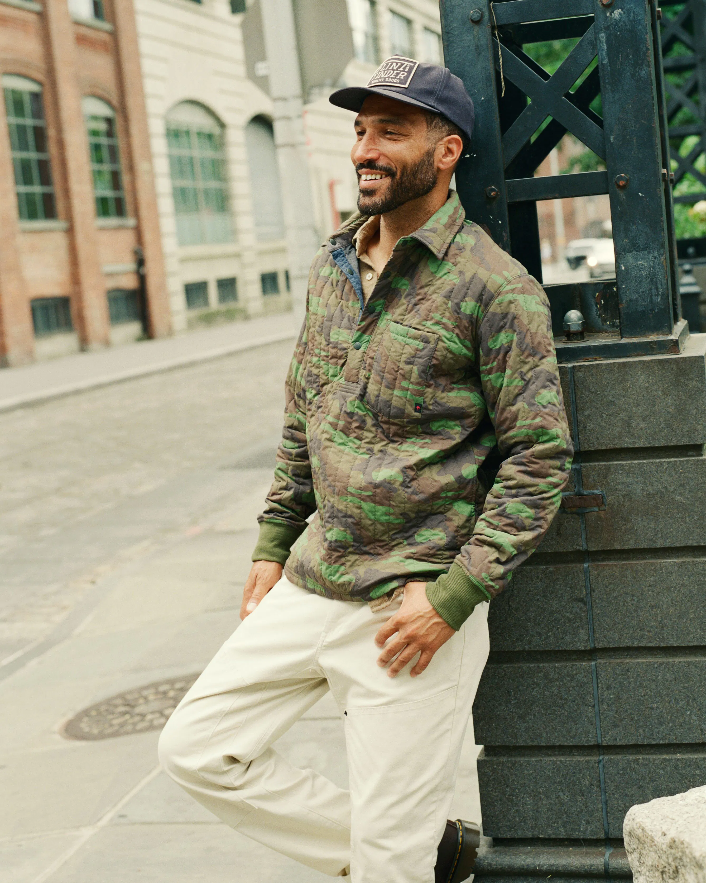 Relwen Polo Jack - Bright Olive Camo | Insulated Jackets | Huckberry