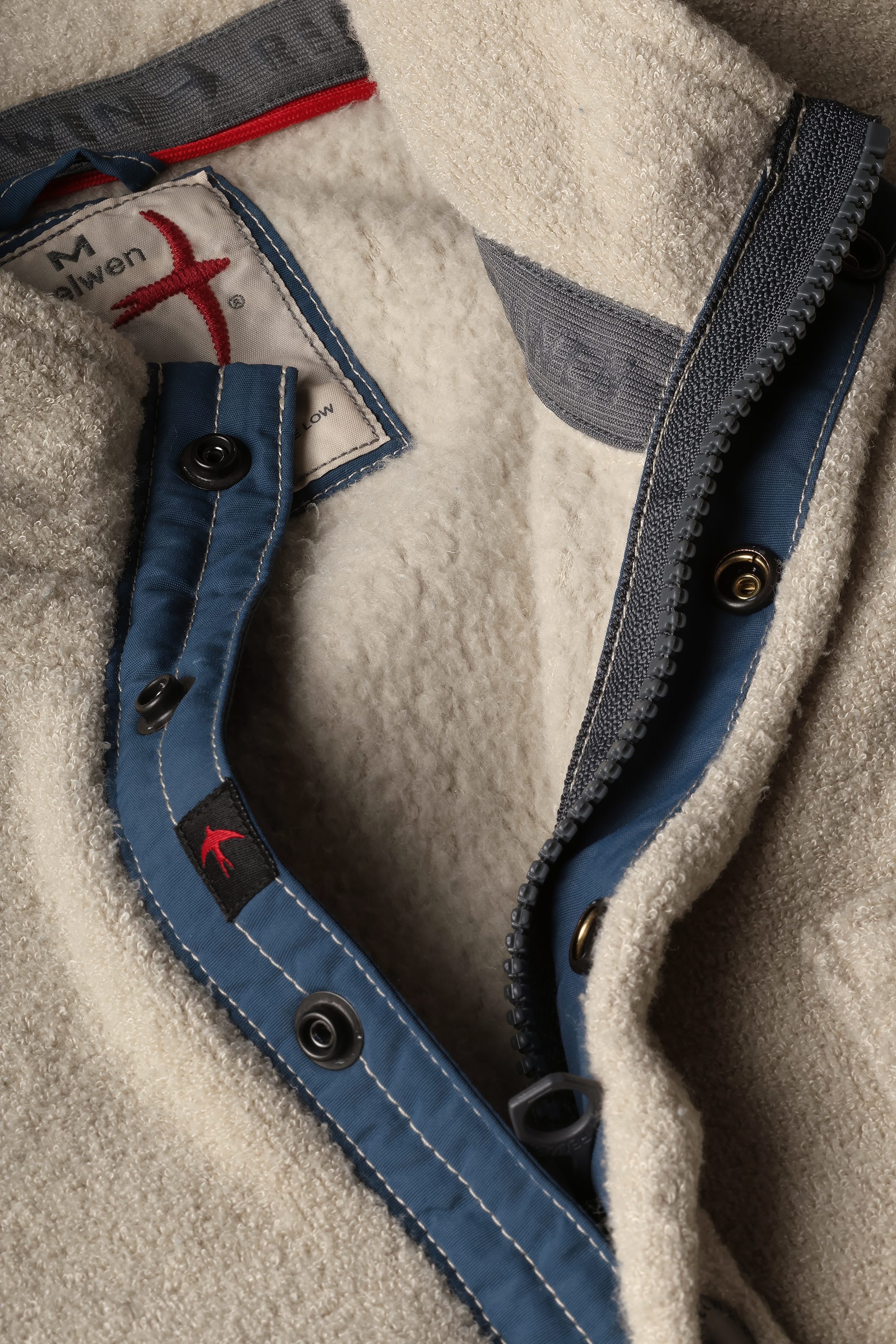 Relwen Terry Snap-Zip Mock - Biscuit | Quarter-Zip Sweaters