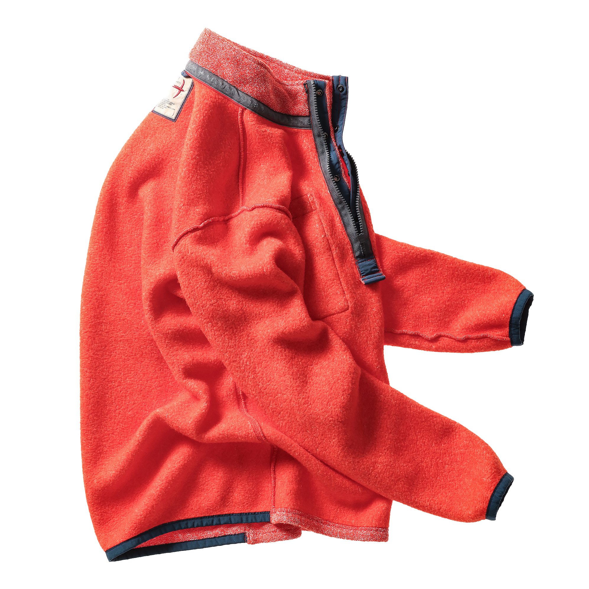 Relwen Terry Snap-Zip Mock - Paprika | Quarter-Zip Sweaters