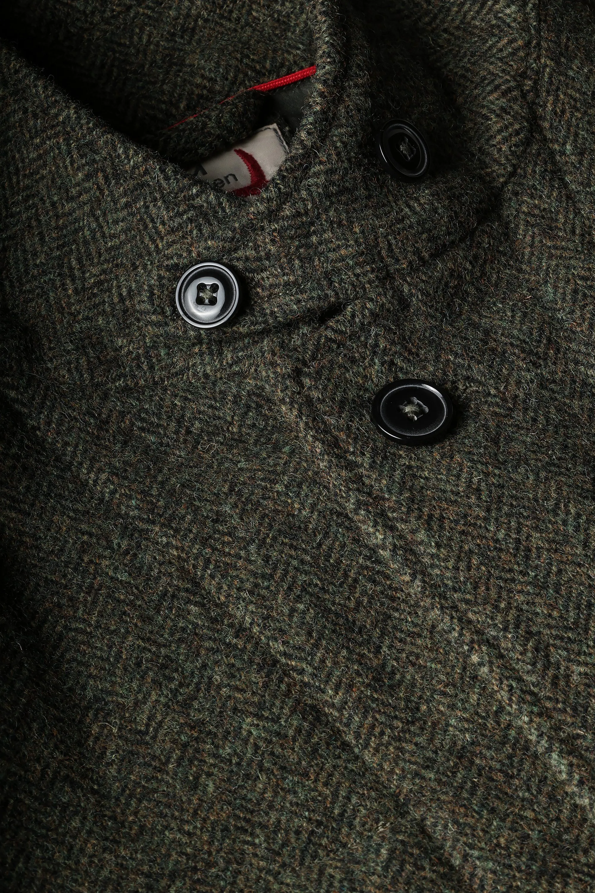 Relwen Heritage Trap Blazer - Olive Black Herringbone | Blazers