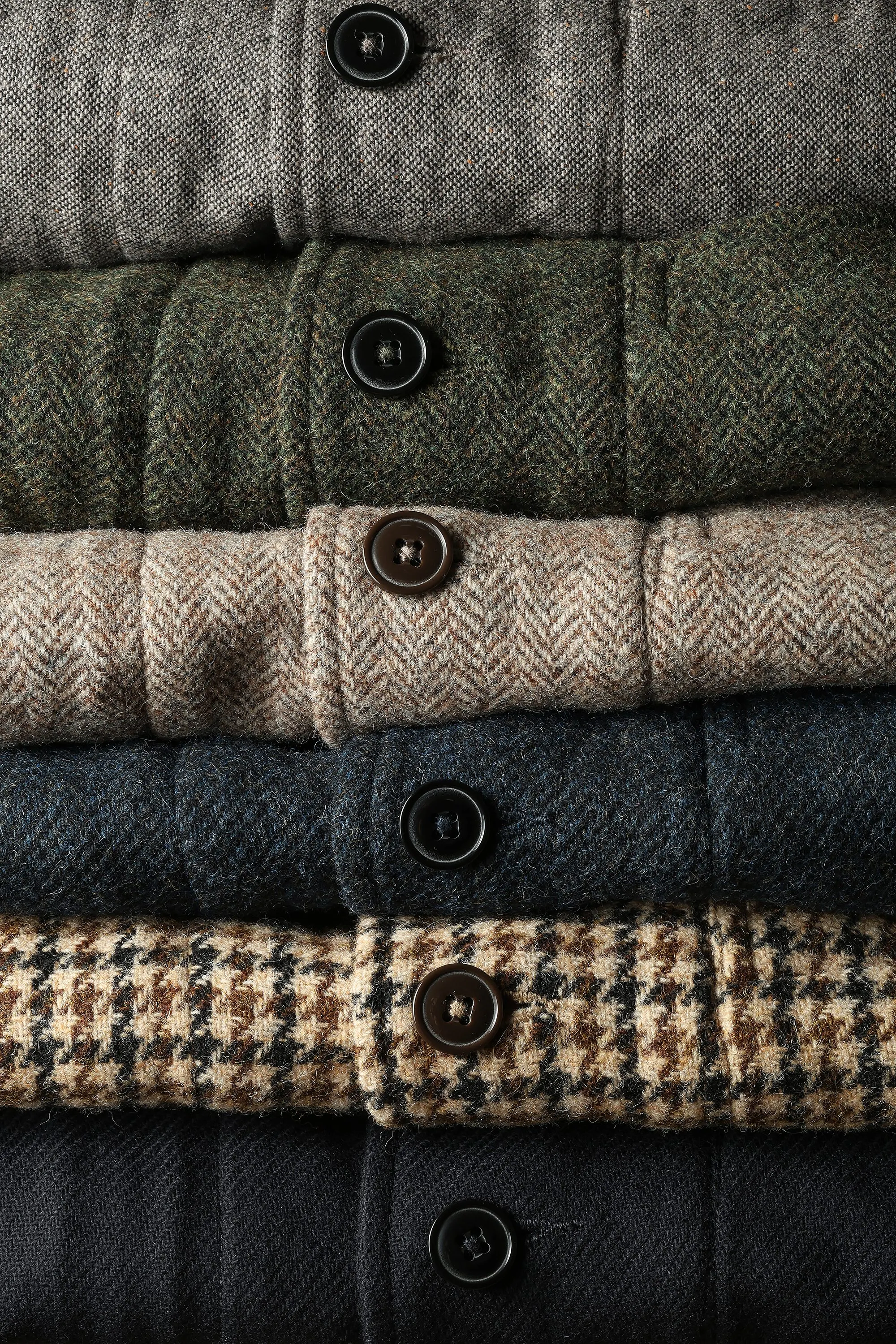 Relwen Heritage Trap Blazer - Olive Black Herringbone | Blazers