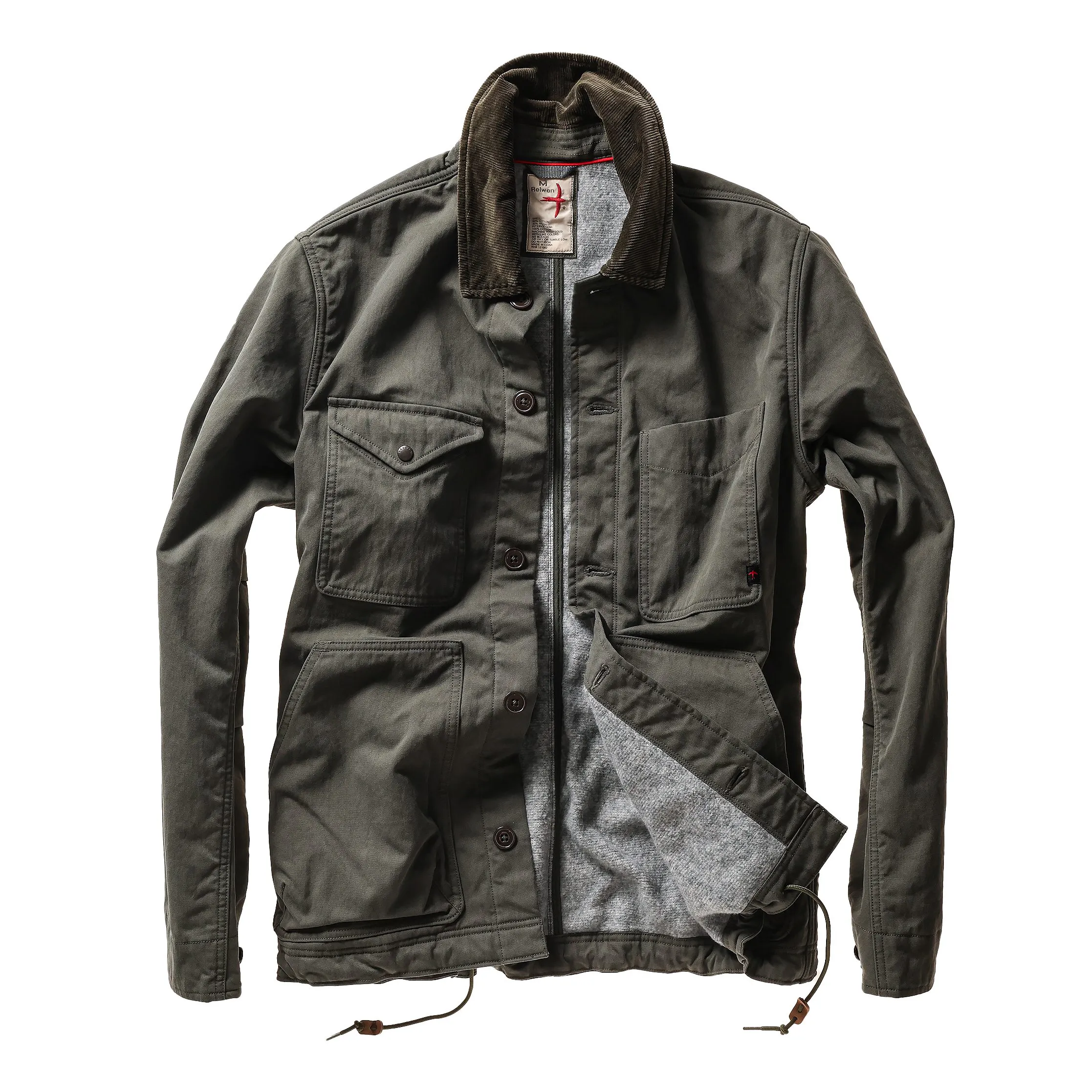 Relwen Pile-Lined Chore Coat - Forest Canvas | Chore Coats | Huckberry