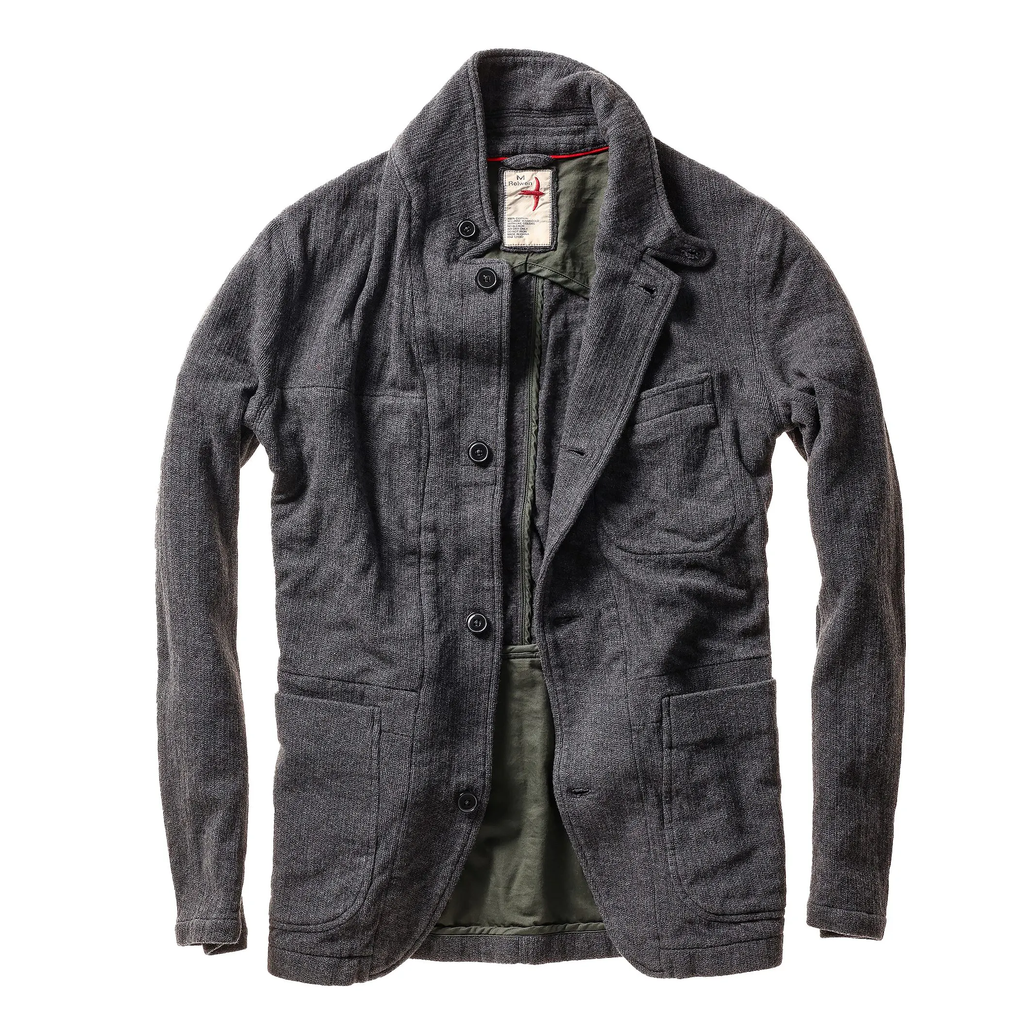 Relwen Sweatshirt Trap Blazer - Dark Grey Heather | Blazers
