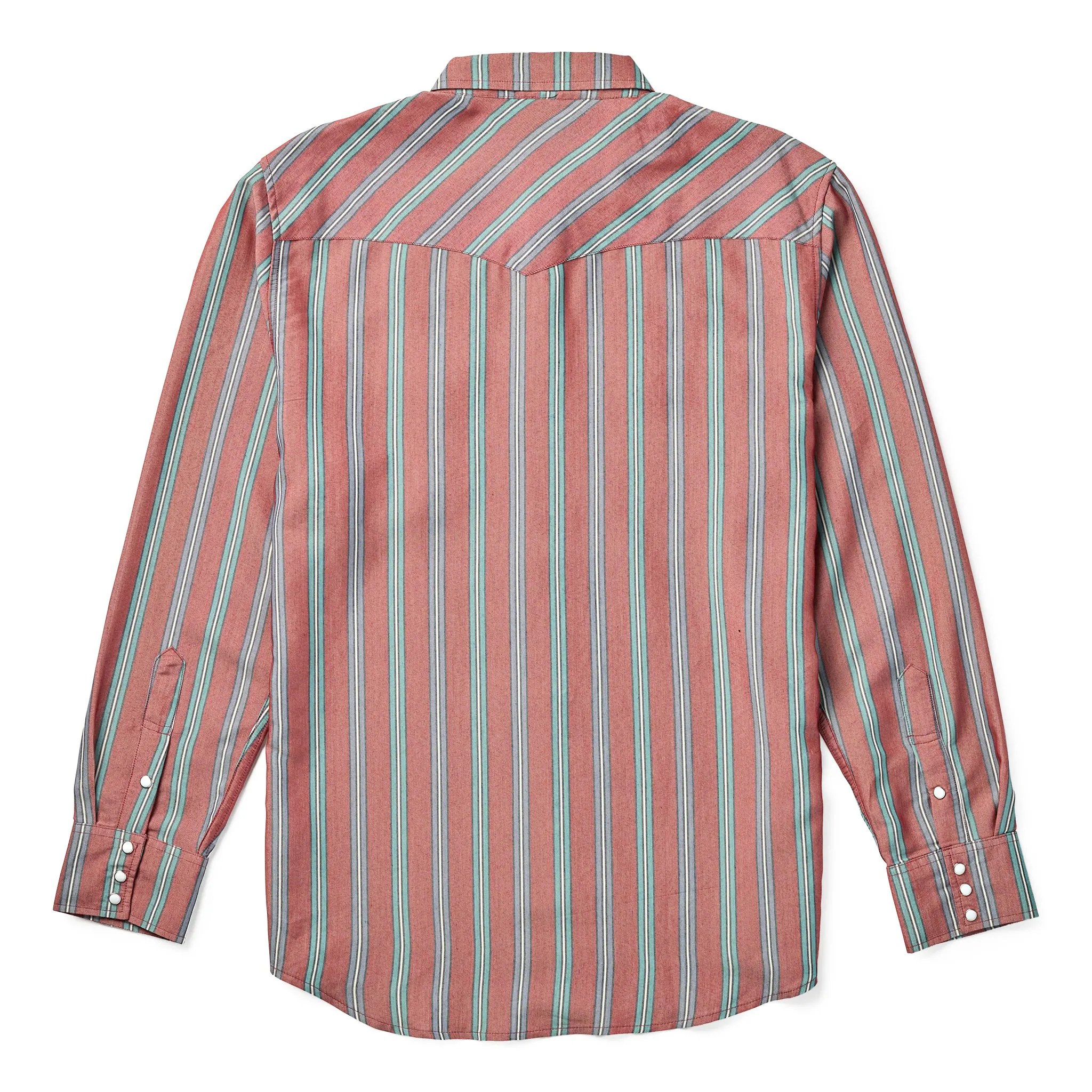 Seager Co. Sawtoof Long Sleeve Shrt - Red Rock Stripe | Long