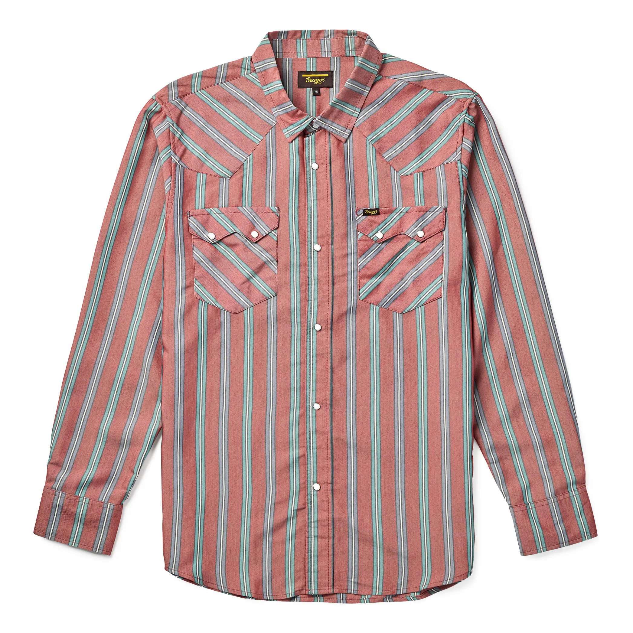 Seager Co. Sawtoof Long Sleeve Shrt - Red Rock Stripe | Long