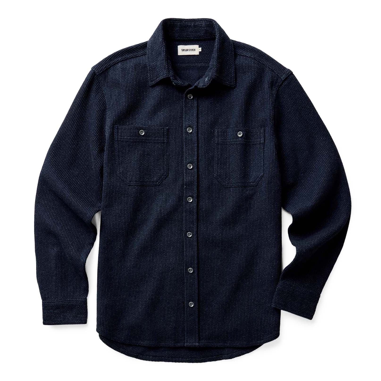 Taylor Stitch The Utility Shirt - Rinsed Indigo Sashiko | Long