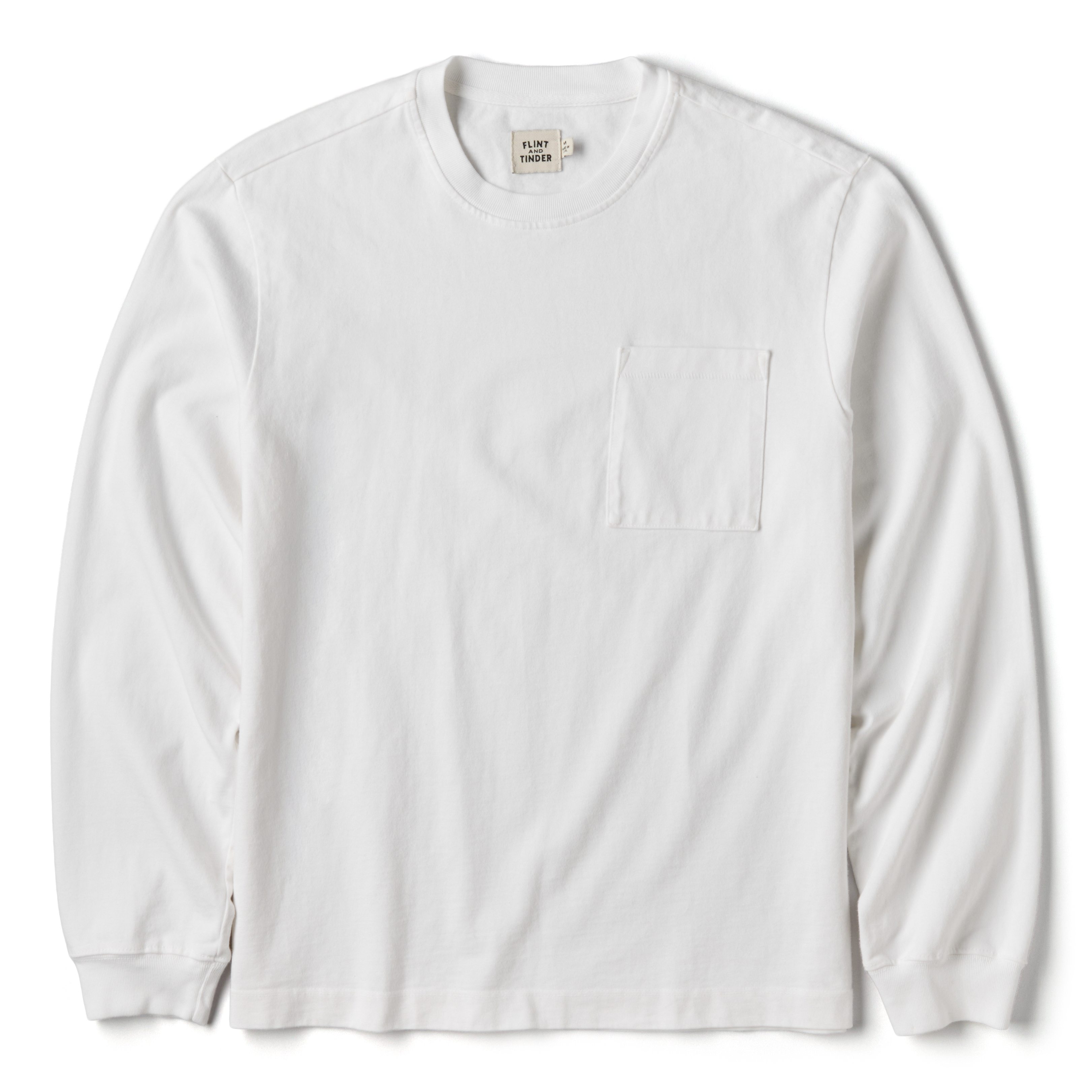 Flint and Tinder Long Sleeve American Heavyweight Pocket T-Shirt