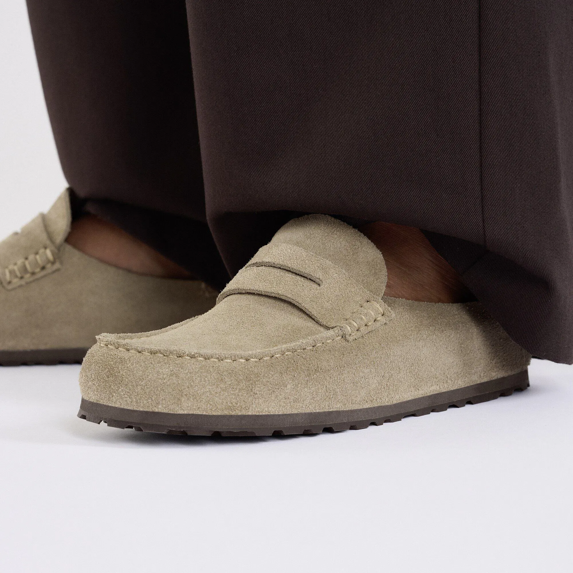 Birkenstock Naples Clog - Taupe Suede | Loafers | Huckberry display picture 2