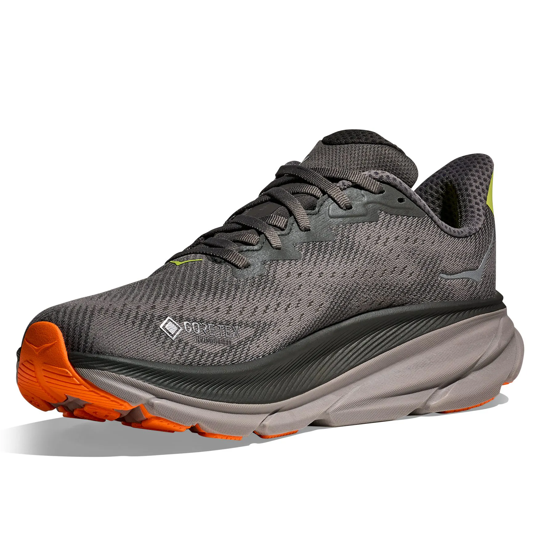 Hoka Clifton 9 GTX Sneaker - Asphalt Grey/Gravel | Trail Sneakers